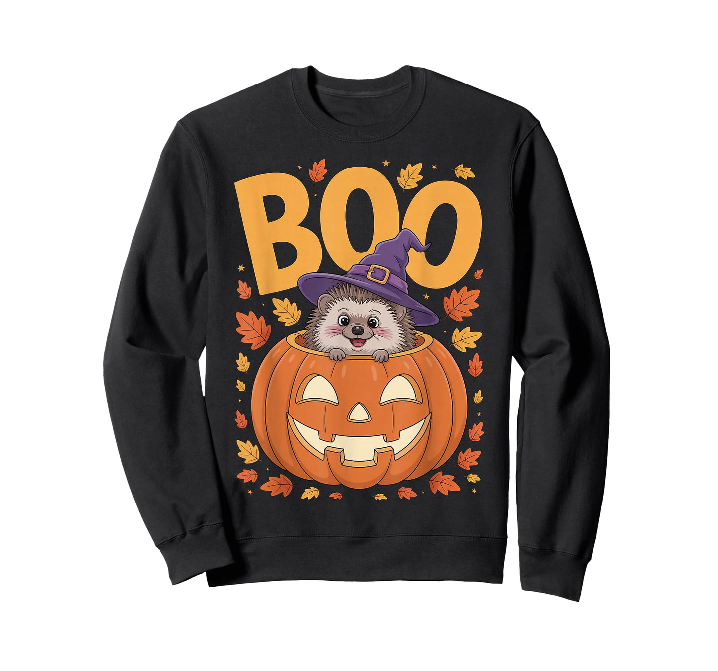 Hedgehog Costume on Pumpkin Halloween Hedgehog T-Shirt