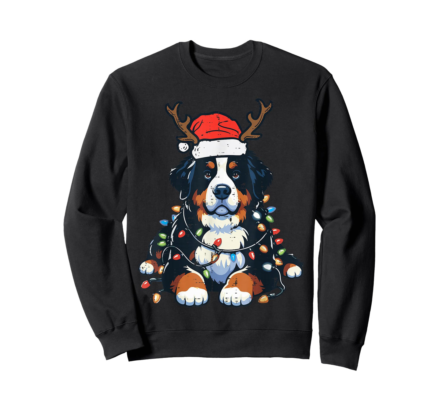 Christmas Bernese Mountain Dog Cute Xmas Pet Men Women Kids T-Shirt