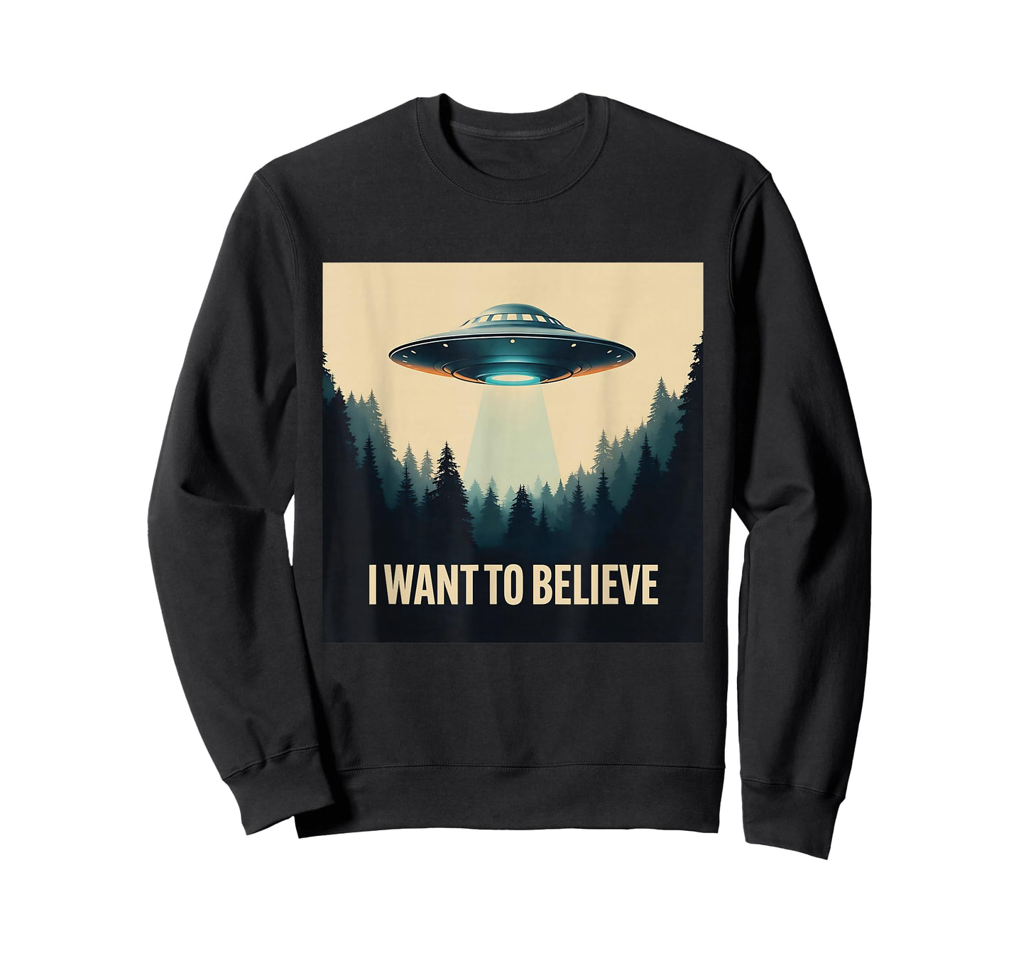 I Want To Believe Vintage UFO Alien Craft Dream Encounter T-Shirt