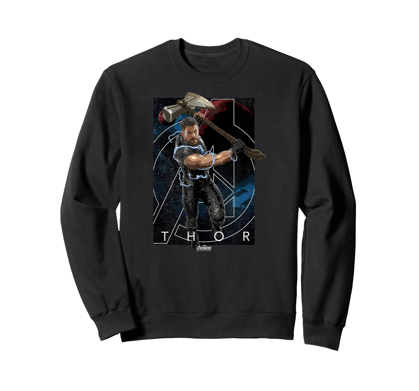 Marvel Infinity War Thor Stormbreaker Galaxy Graphic T-Shirt T-Shirt