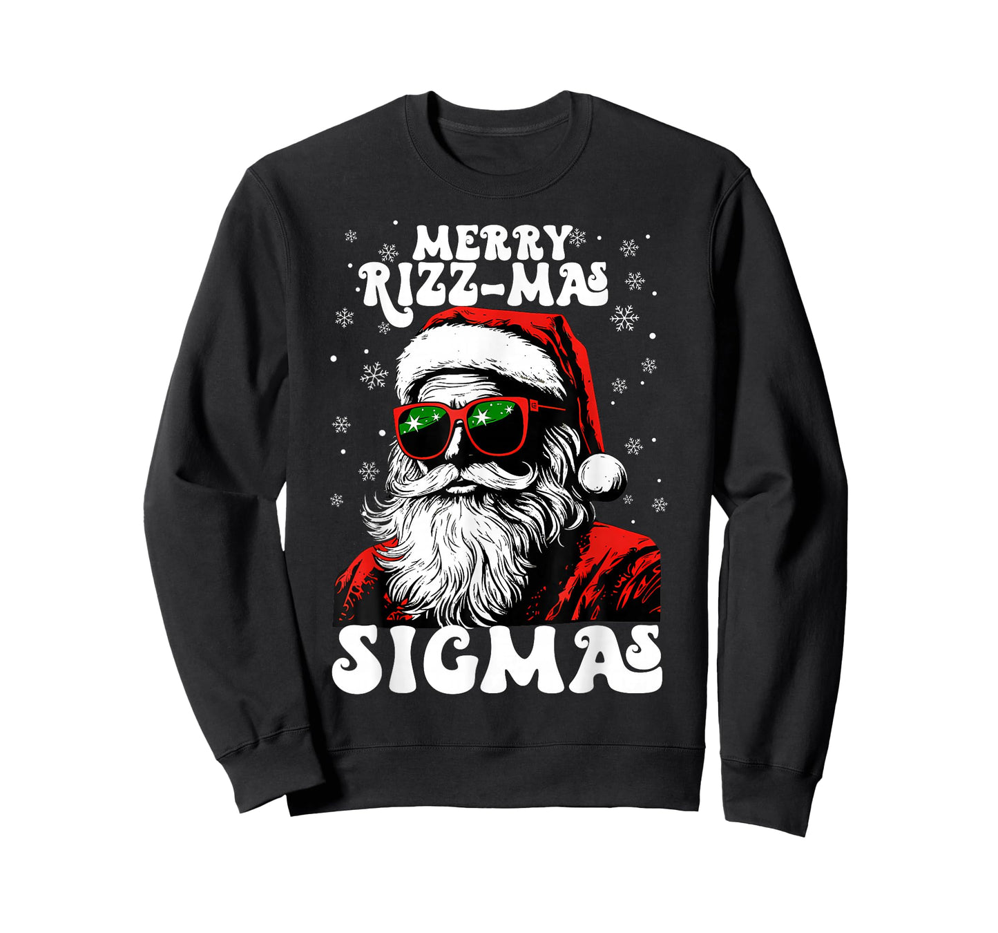 Merry Rizz Mas Sigmas Funny Gen Alpha X-Mas Santa Christmas T-Shirt