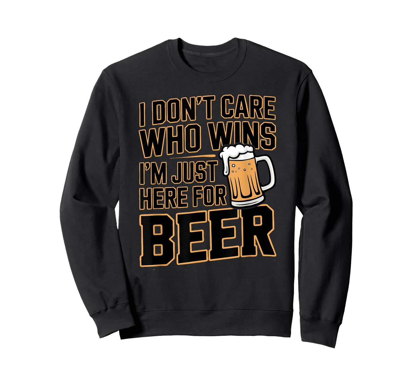 Football Party Fan Humor I Don’t Care Who Wins Beer T-Shirt