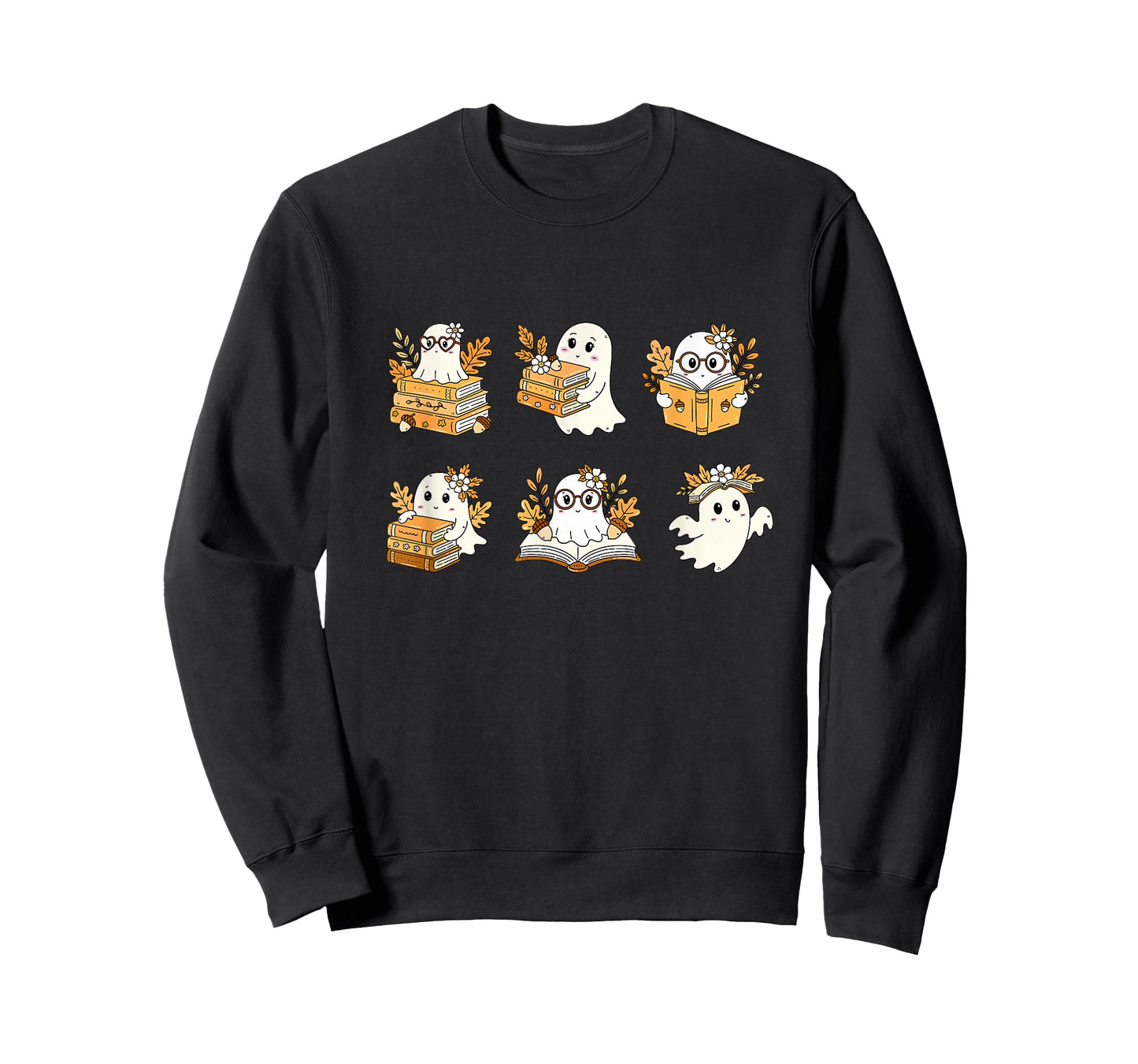 Fall Book Lover Ghosts T-Shirt