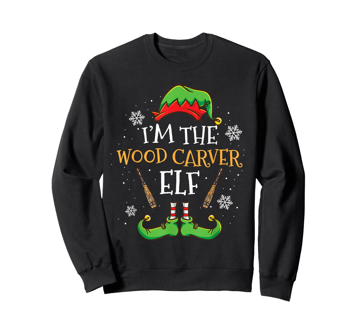 Im The Wood Carver Elf Christmas T-Shirt