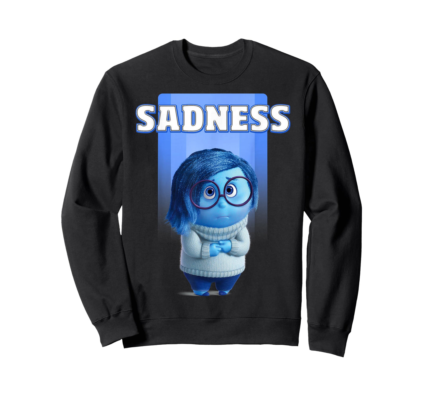 Disney Pixar Inside Out Riley's Sadness Blue Character Logo T-Shirt