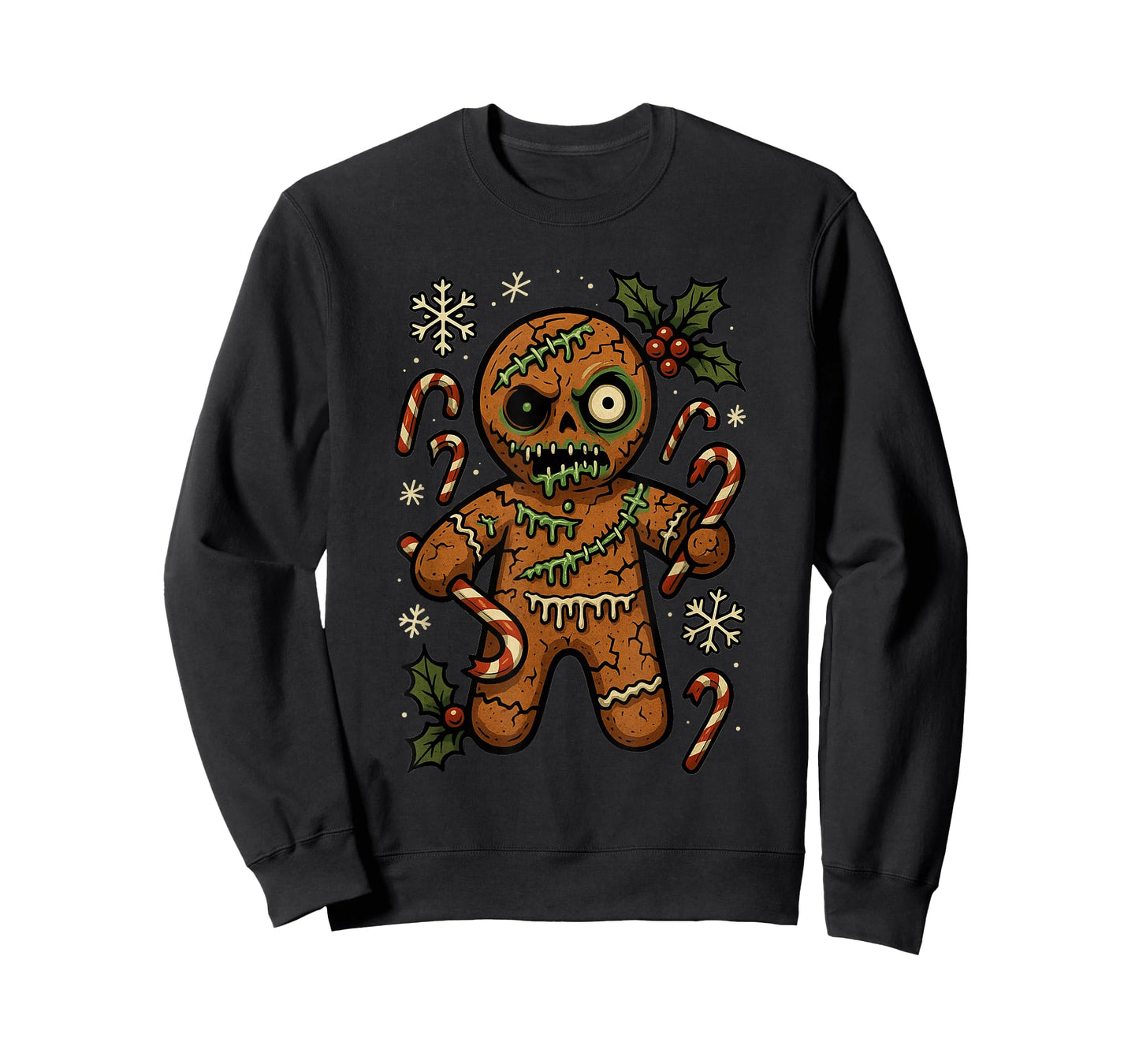 Zombie Gingerbread Man Christmas Zombie T-Shirt