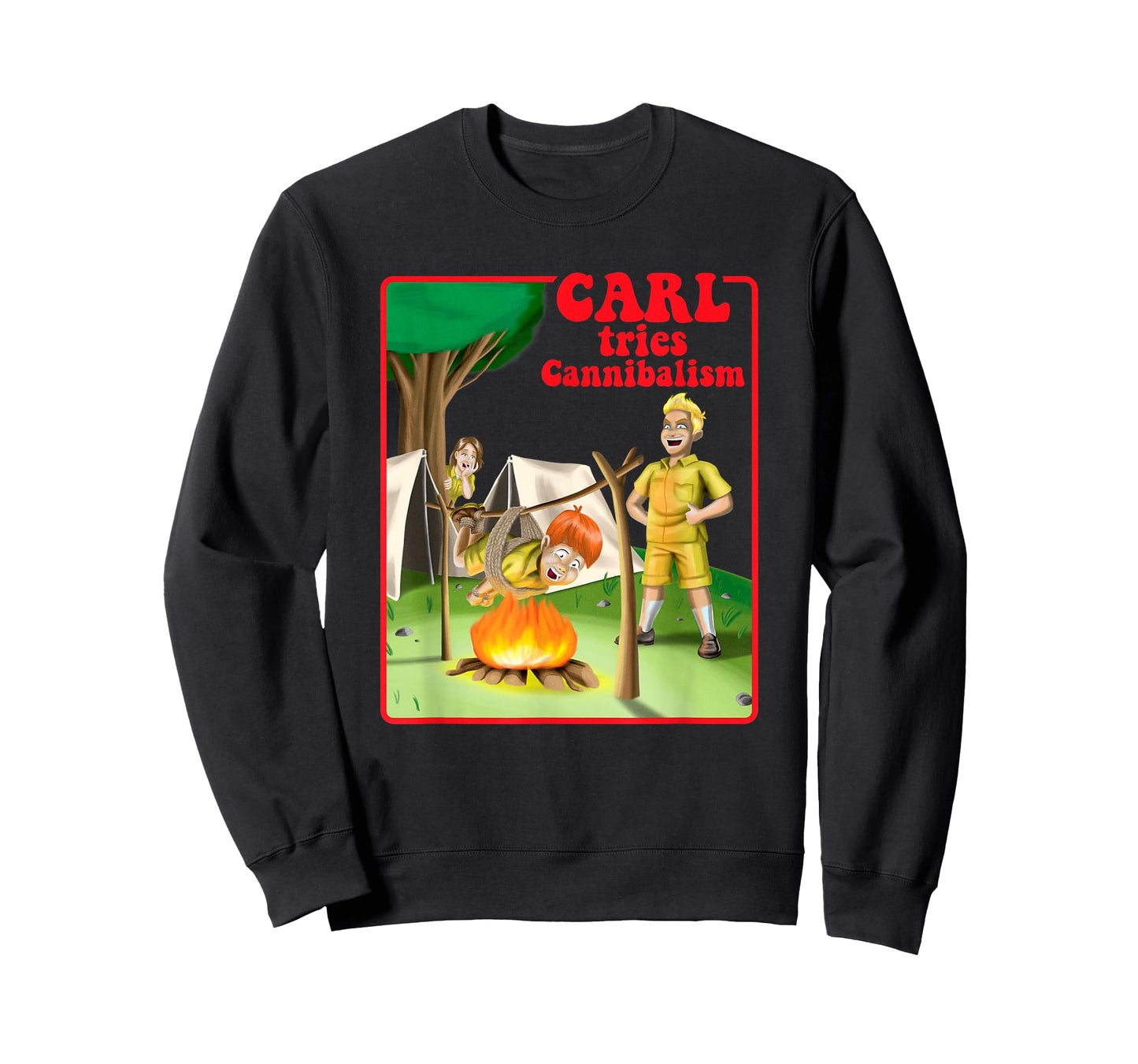 Carl Tries Cannibalism - Cute Horror Shirt - Funny Horror T-Shirt