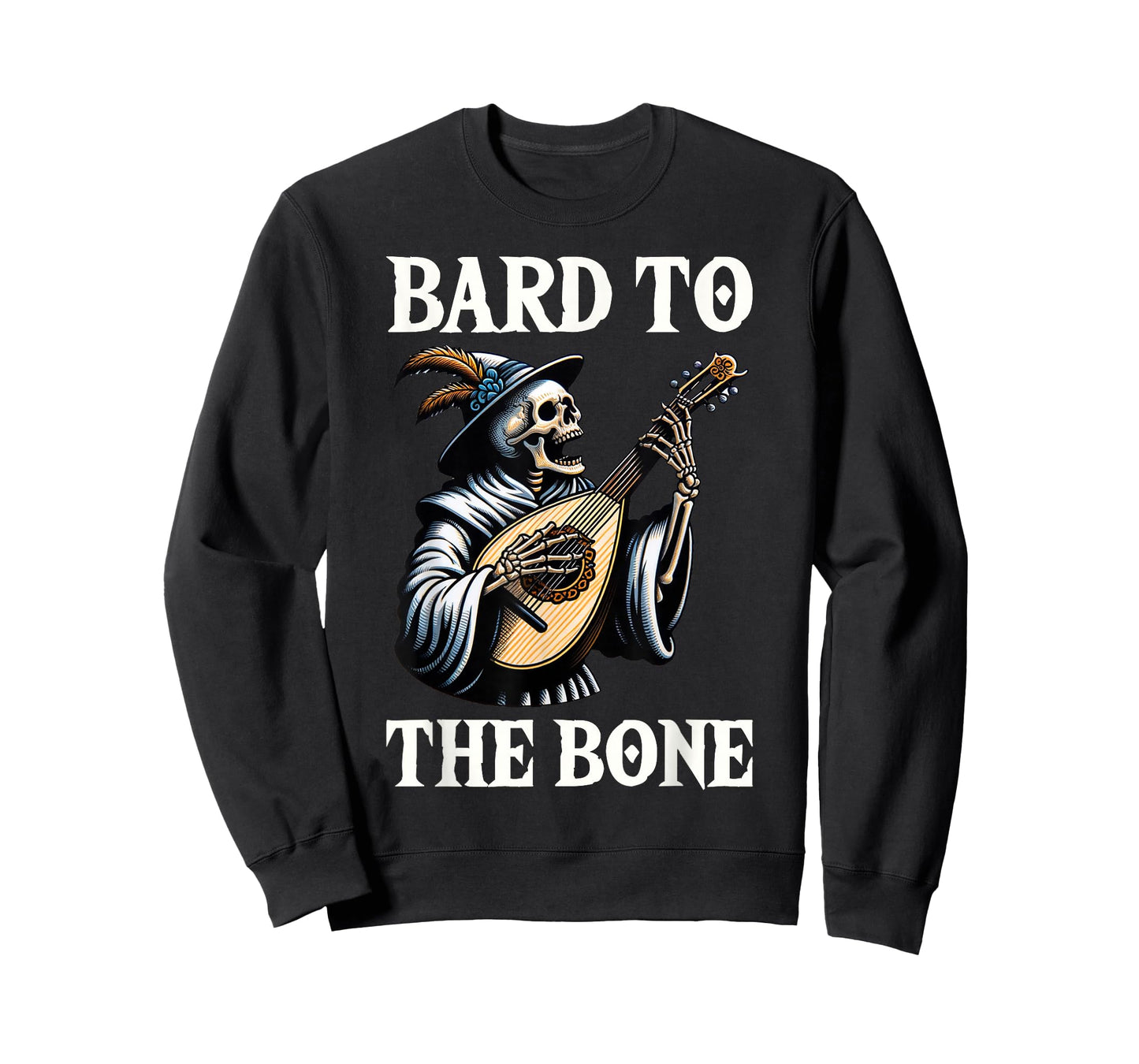 Funny Renaissance Festival Knight Bard To The Bone Design T-Shirt