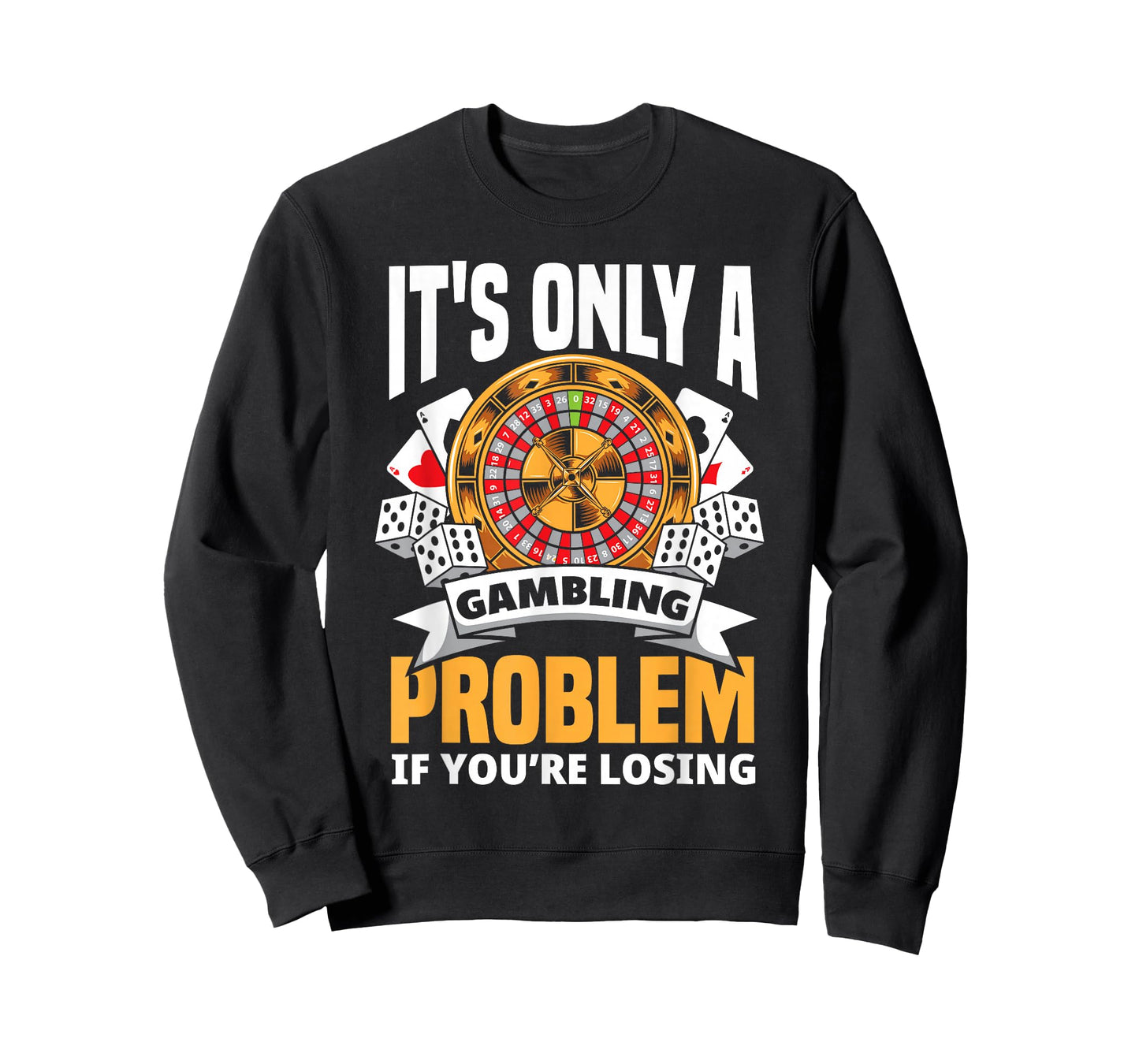 Funny Gambler Roulette Slot Machine Casino Vegas Gambling T-Shirt