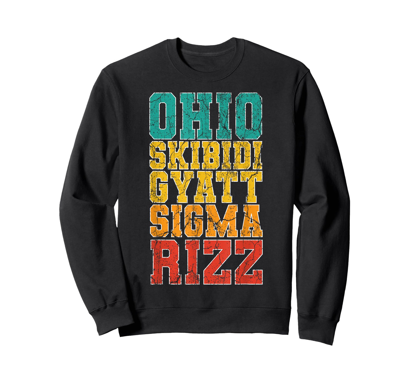 Vintage Skibidi Rizz Ohio Sigma Funny Rizzler Gifts Graffiti T-Shirt