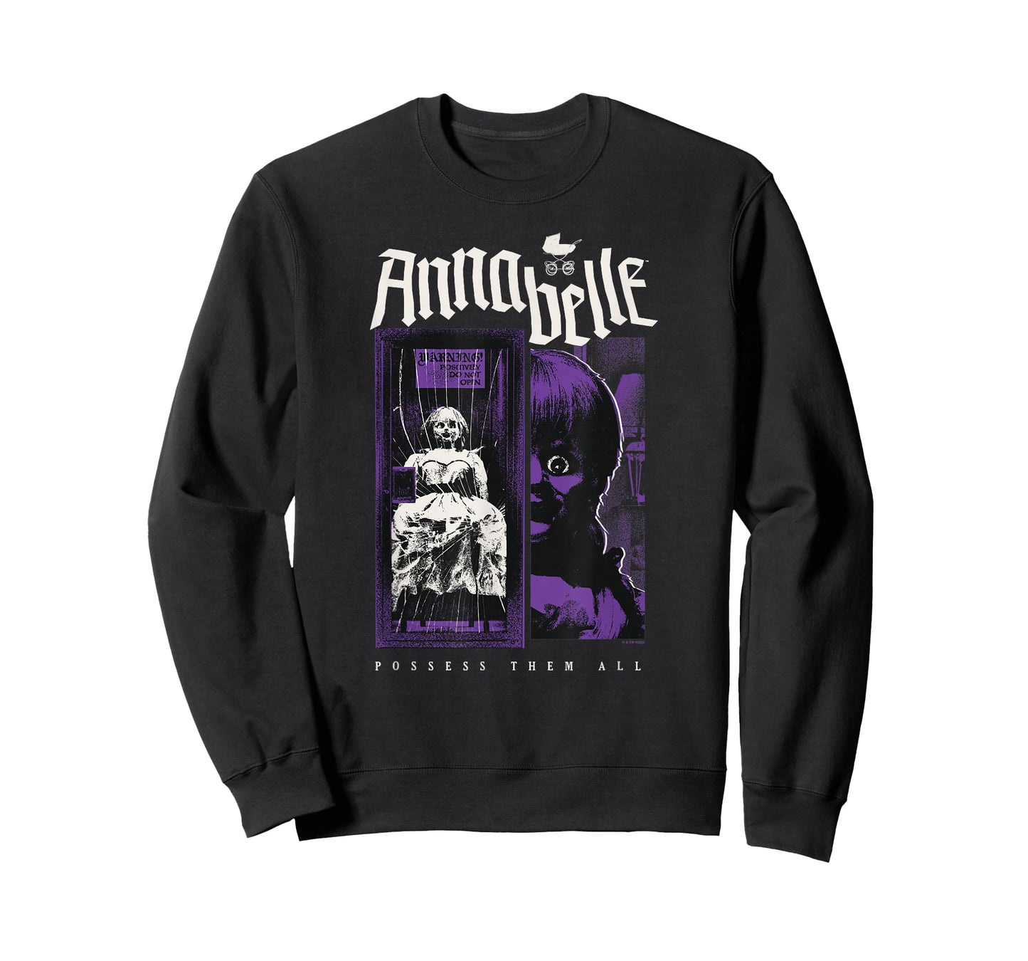 Annabelle Possess Then All Creepy Doll Distressed Poster T-Shirt