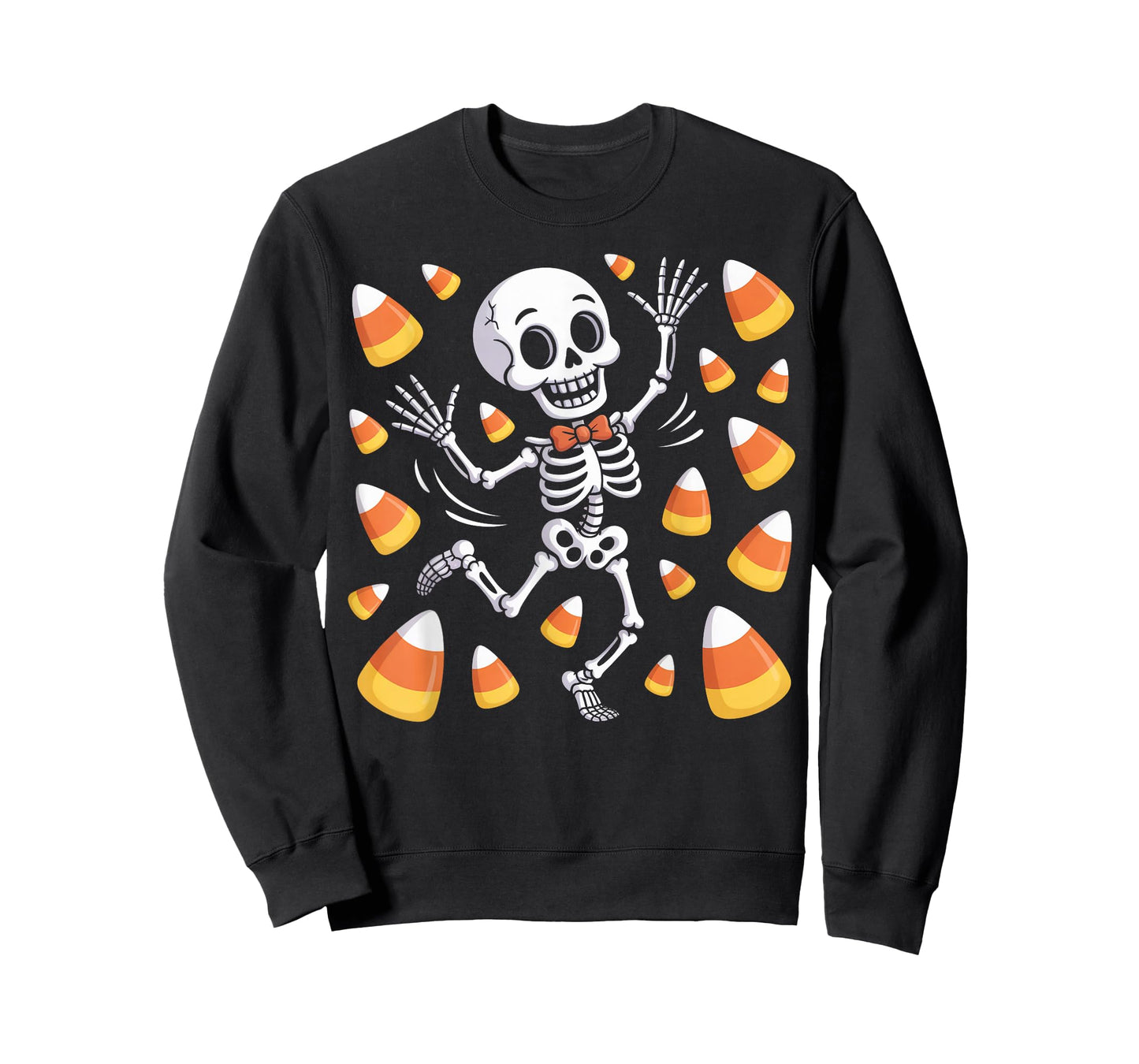 Dancing Skeleton Halloween Candy Corn Costume Tee T-Shirt
