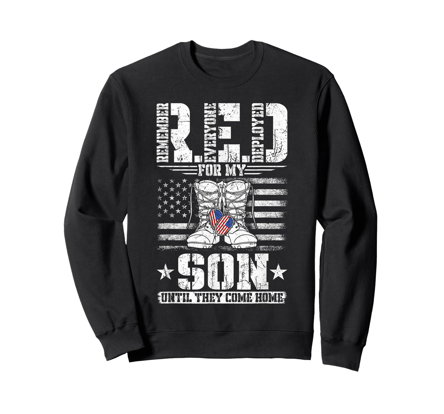 RED for my Son Remember Everyone Deployed RED T-Shirt