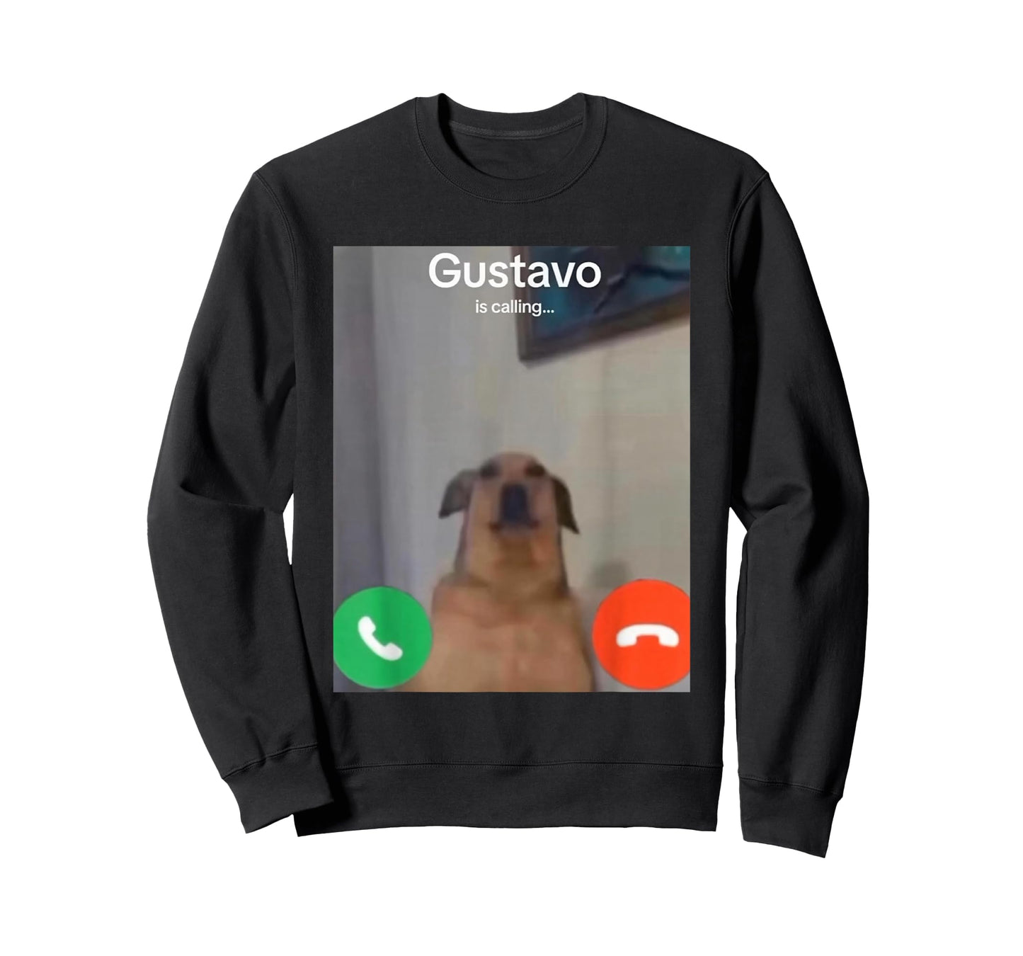 Gustavo The Dog is Calling Funny Meme Gen Z Alpha Brainrot T-Shirt