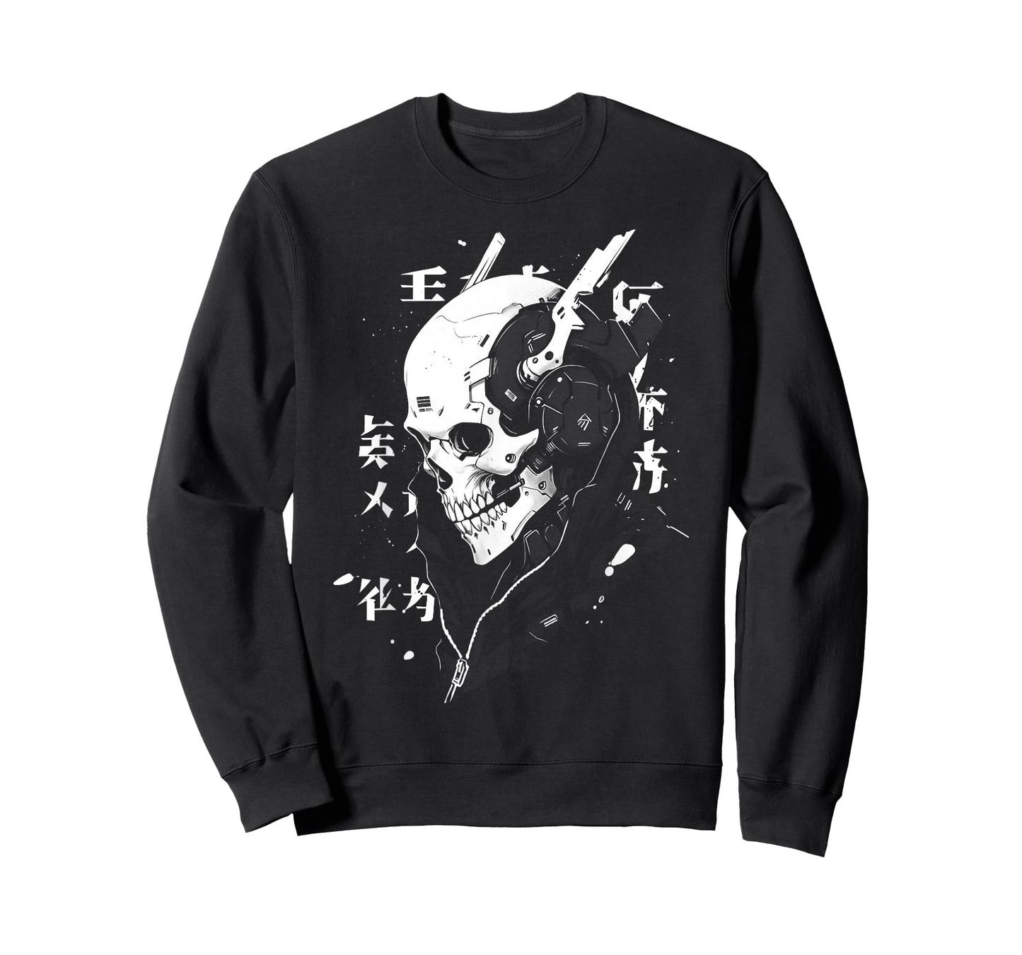 Anime Manga Skull Cyberpunk Aesthetic Techwear Harajuku T-Shirt