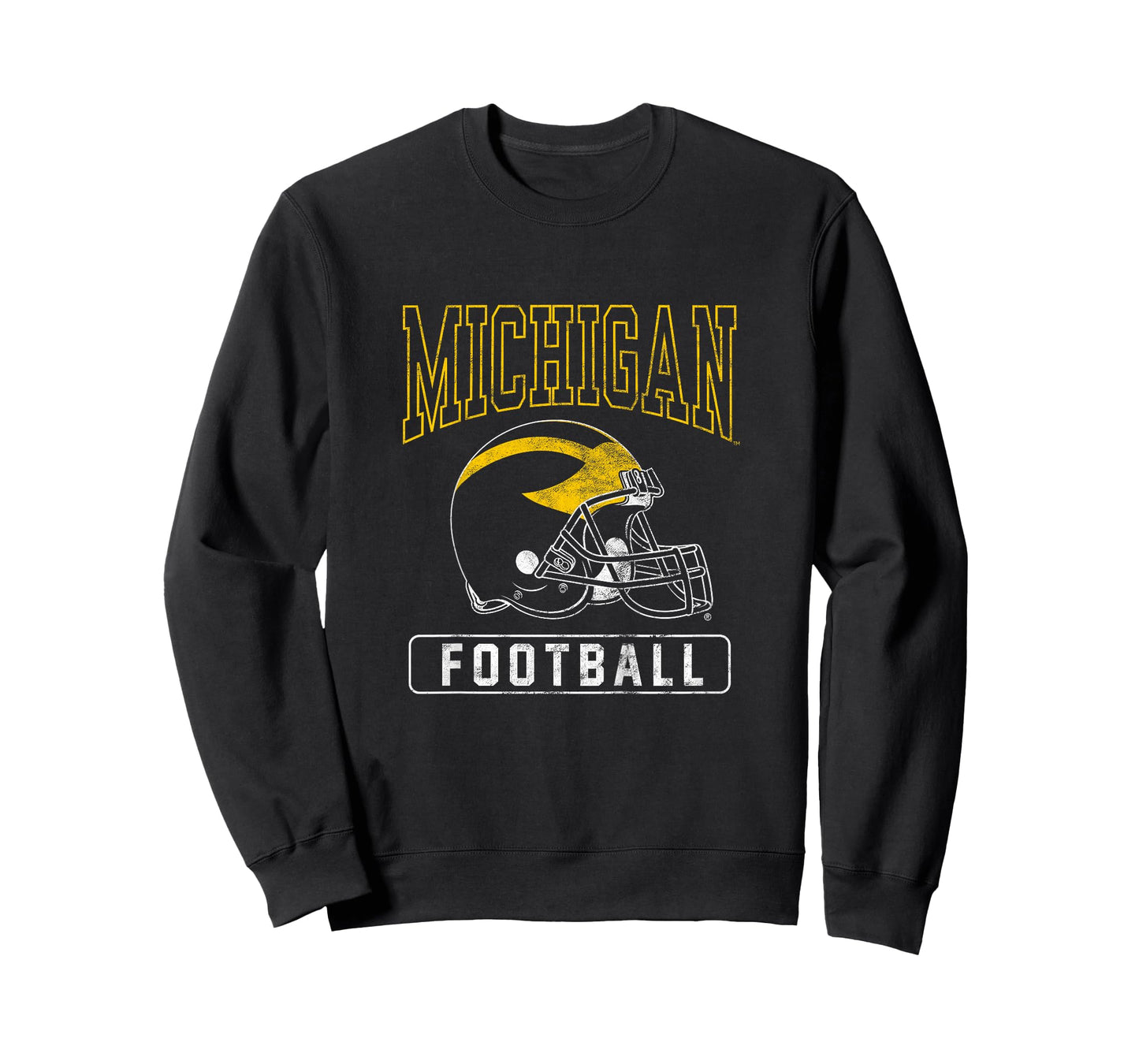 Kids University of Michigan Wolverines U of M Football Helmet T-Shirt