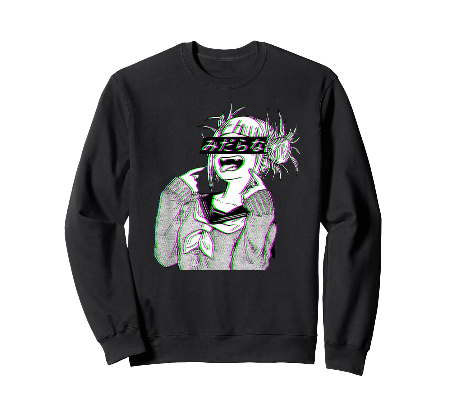 Waifu Anime Neko | Vaporwave | Glitch Manga Girl T-Shirt