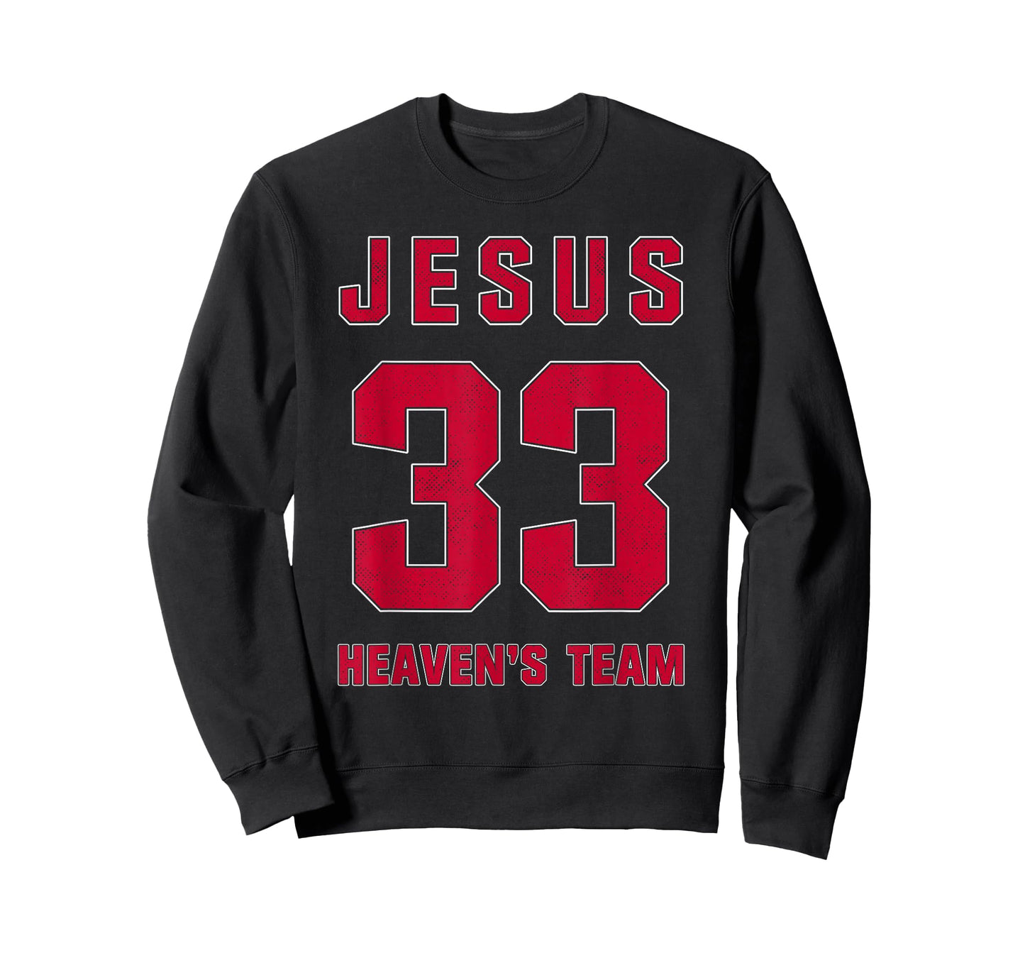 Jesus Heaven Team Number 33 Christian Faith Athletics Sport T-Shirt
