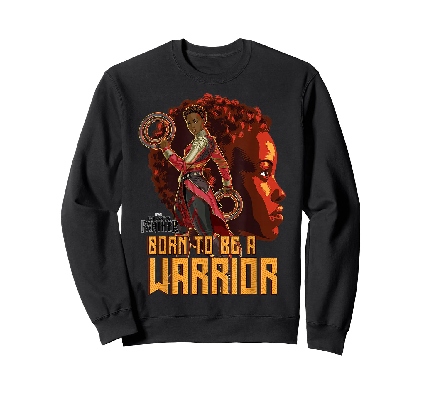 Marvel Black Panther Movie Nakia Profile Graphic T-Shirt T-Shirt