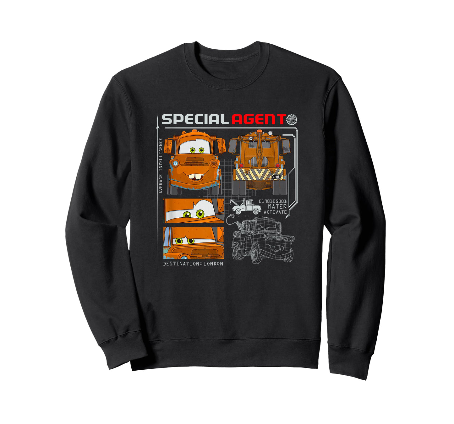 Disney Pixar Cars 2 Special Agent Tow Mater Specs Poster T-Shirt