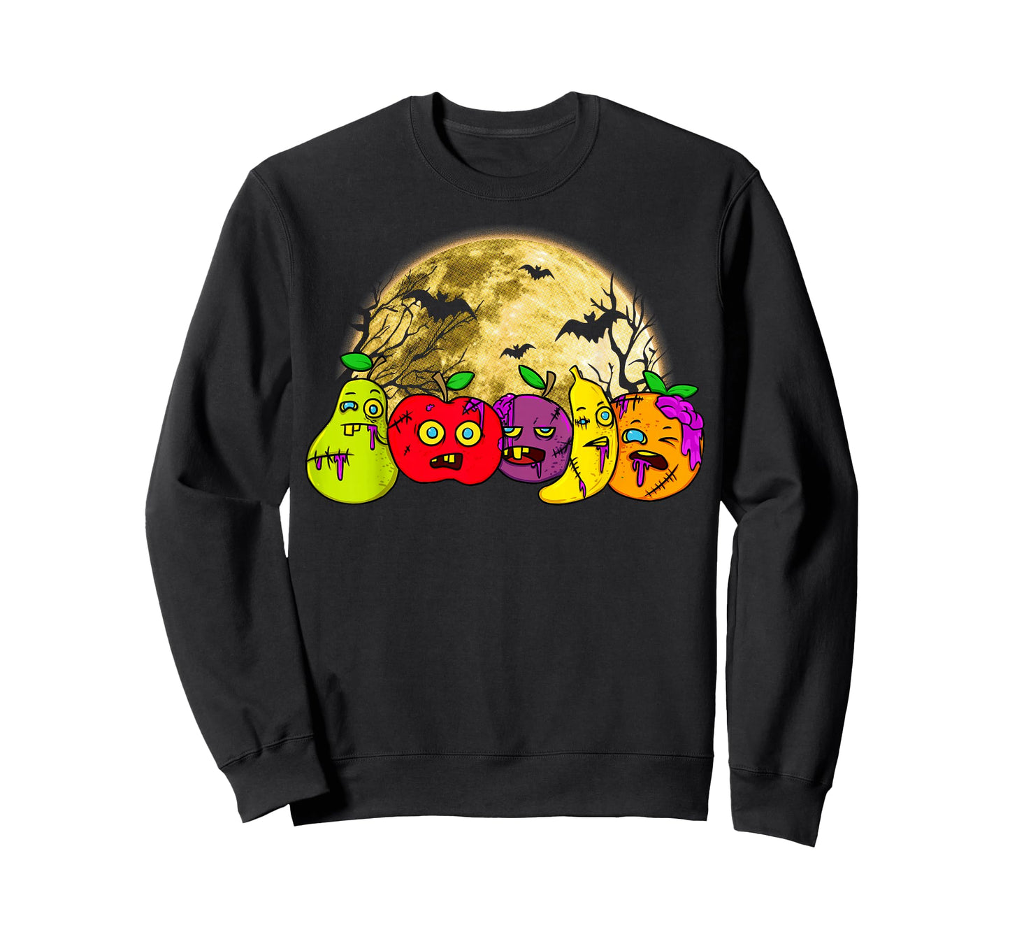 Halloween Scary Vegan Vegetarian Zombie Fruits Vegetable T-Shirt