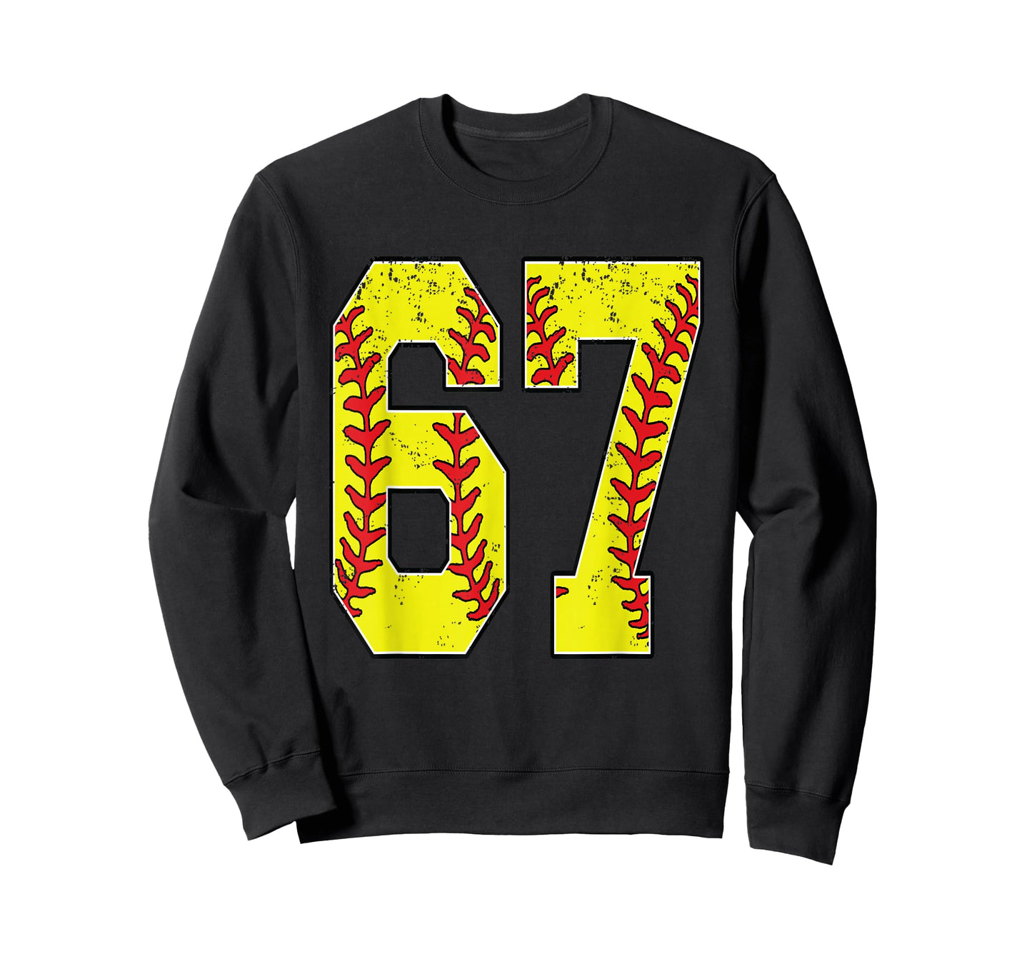 Number #67 Softball 67 Jersey Number Softball Lover T-Shirt