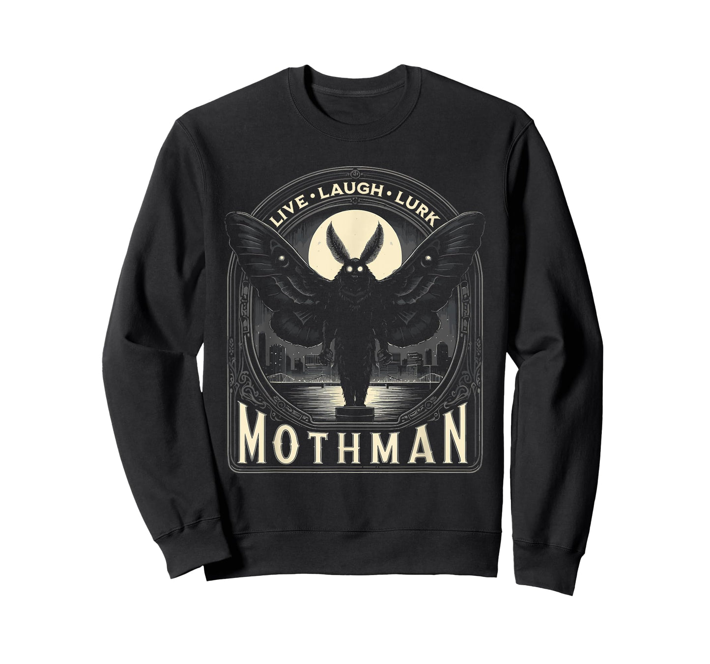 Mothman Live Love Lurk Cryptid Cryptozoology T-Shirt