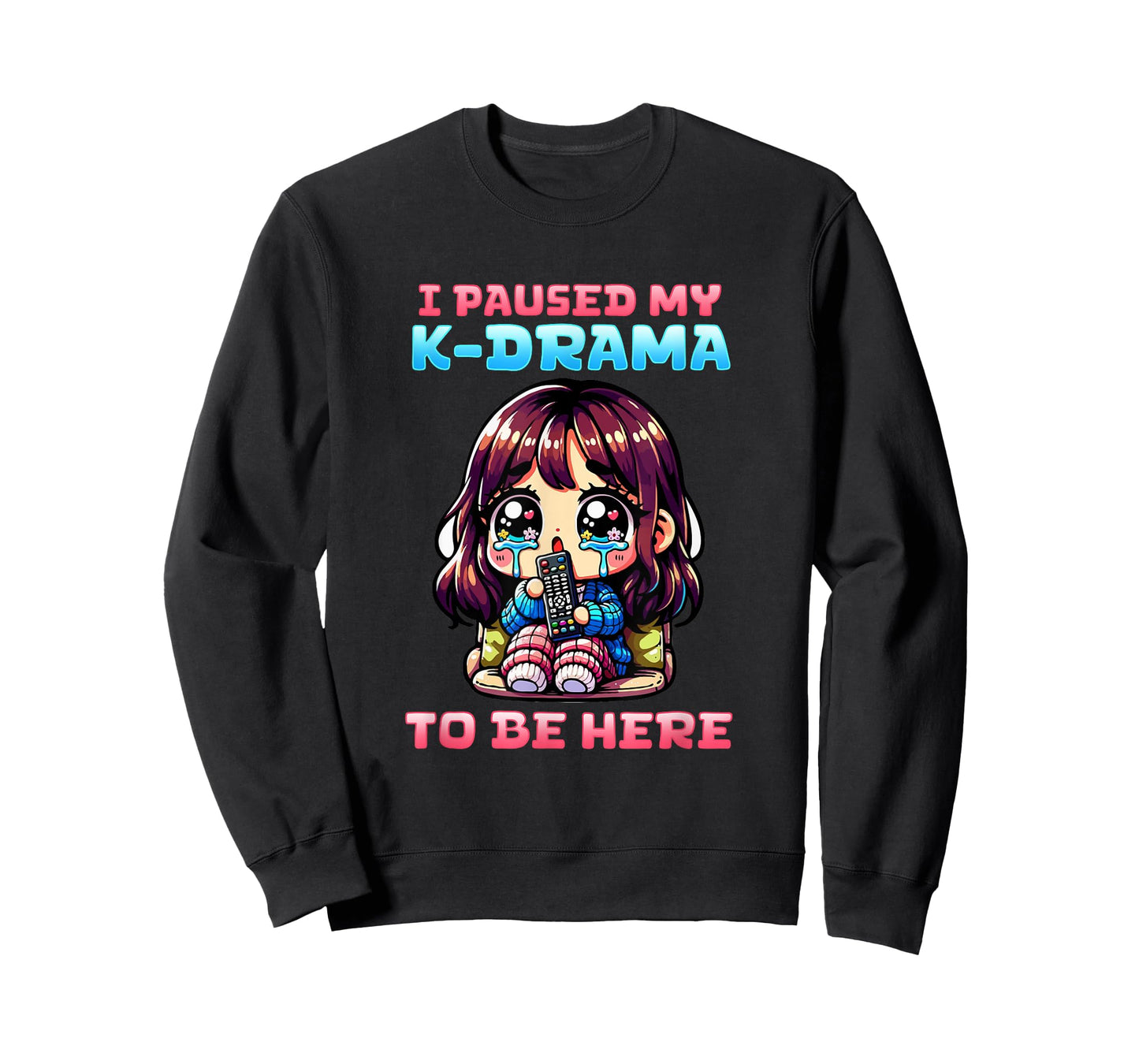 I Paused My K-Drama To Be Here I Finger Heart I Korean Music T-Shirt