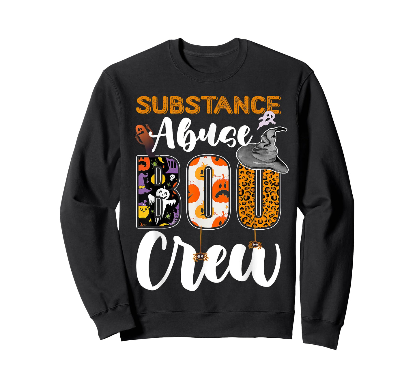 Substance Abuse Boo Crew Halloween Matching Counselor T-Shirt