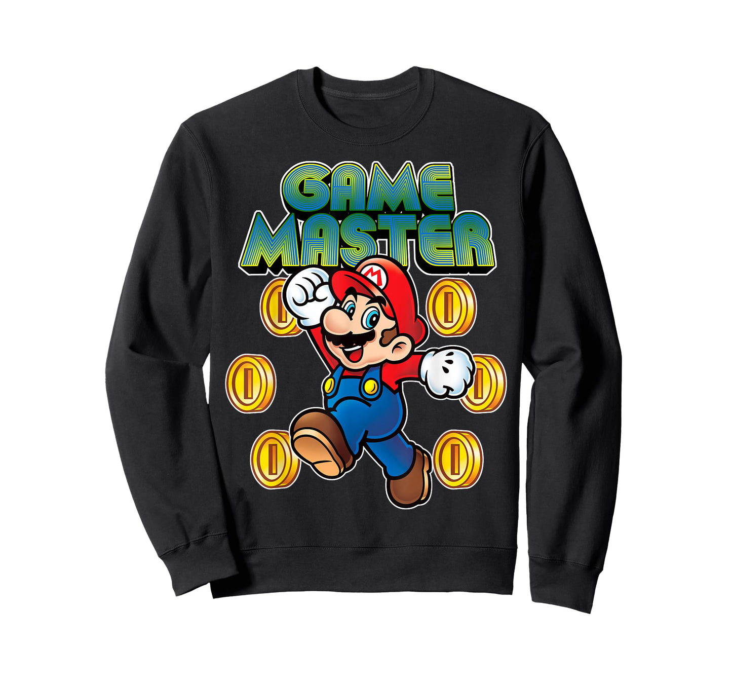 Nintendo Super Mario Game Master Coins Graphic T-Shirt T-Shirt