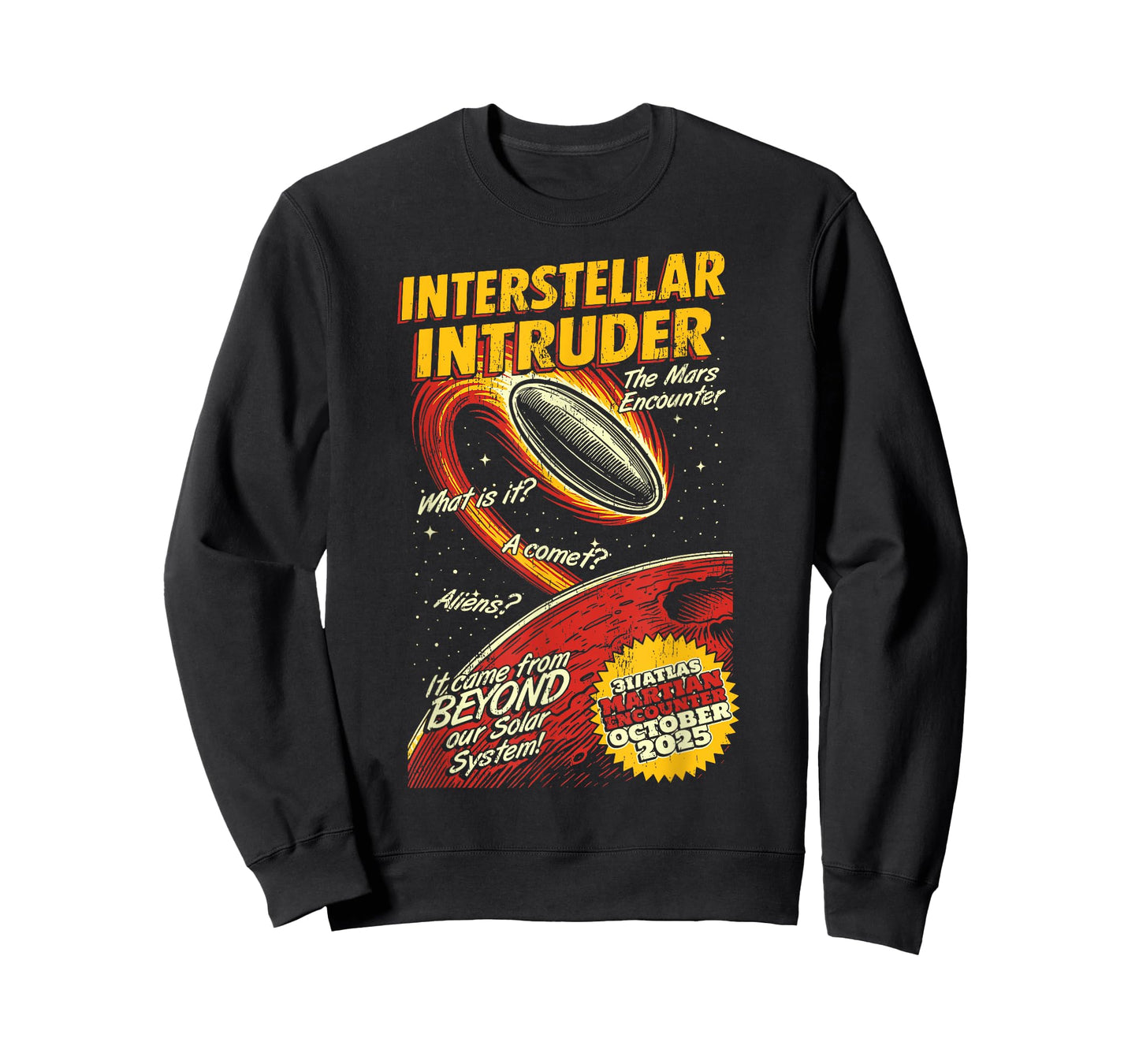 Interstellar Intruder, 3I/Atlas Science Fiction T-Shirt