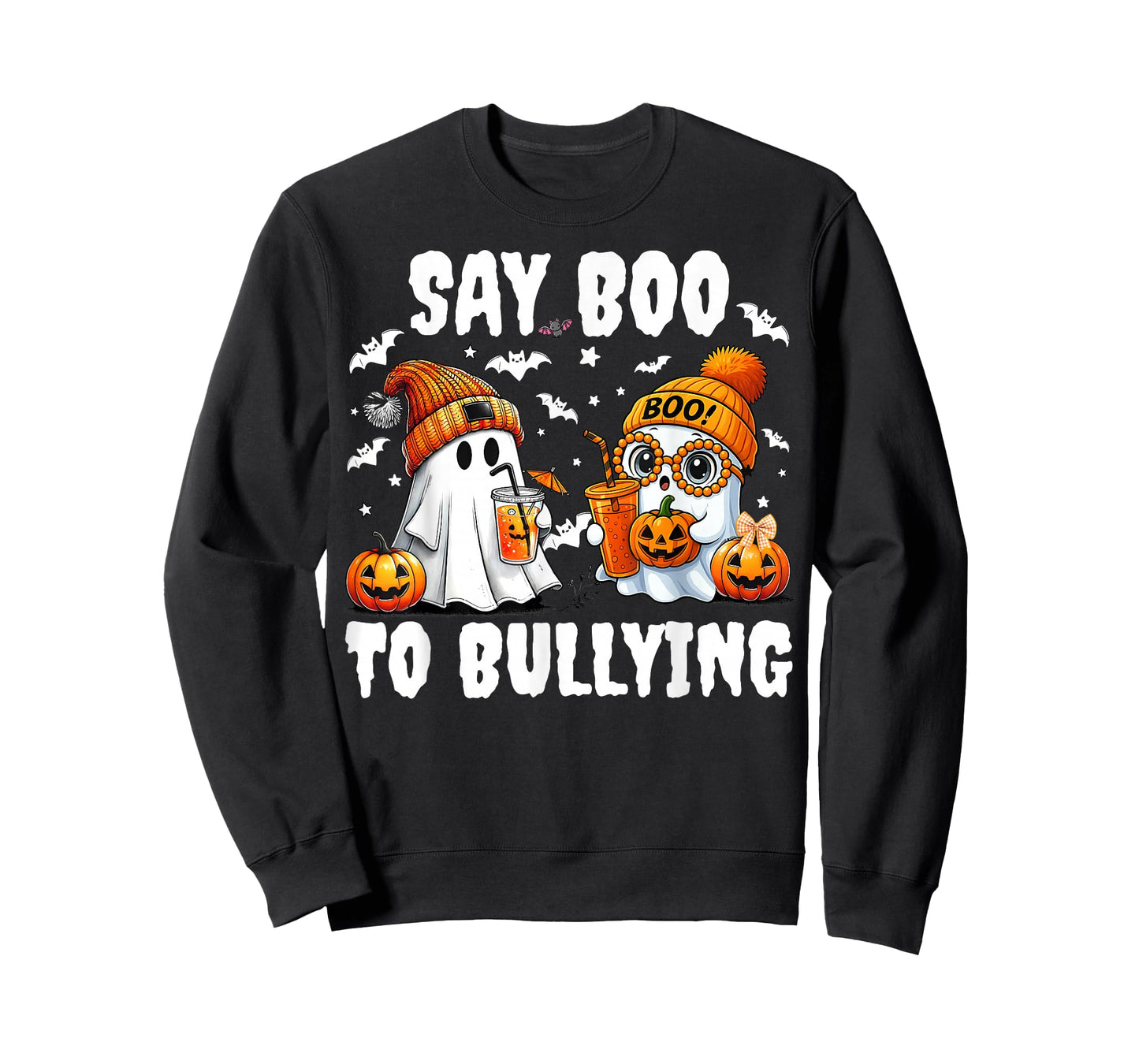 Say Boo to Bullying Ghost Halloween Unity Day Anti Bullying T-Shirt