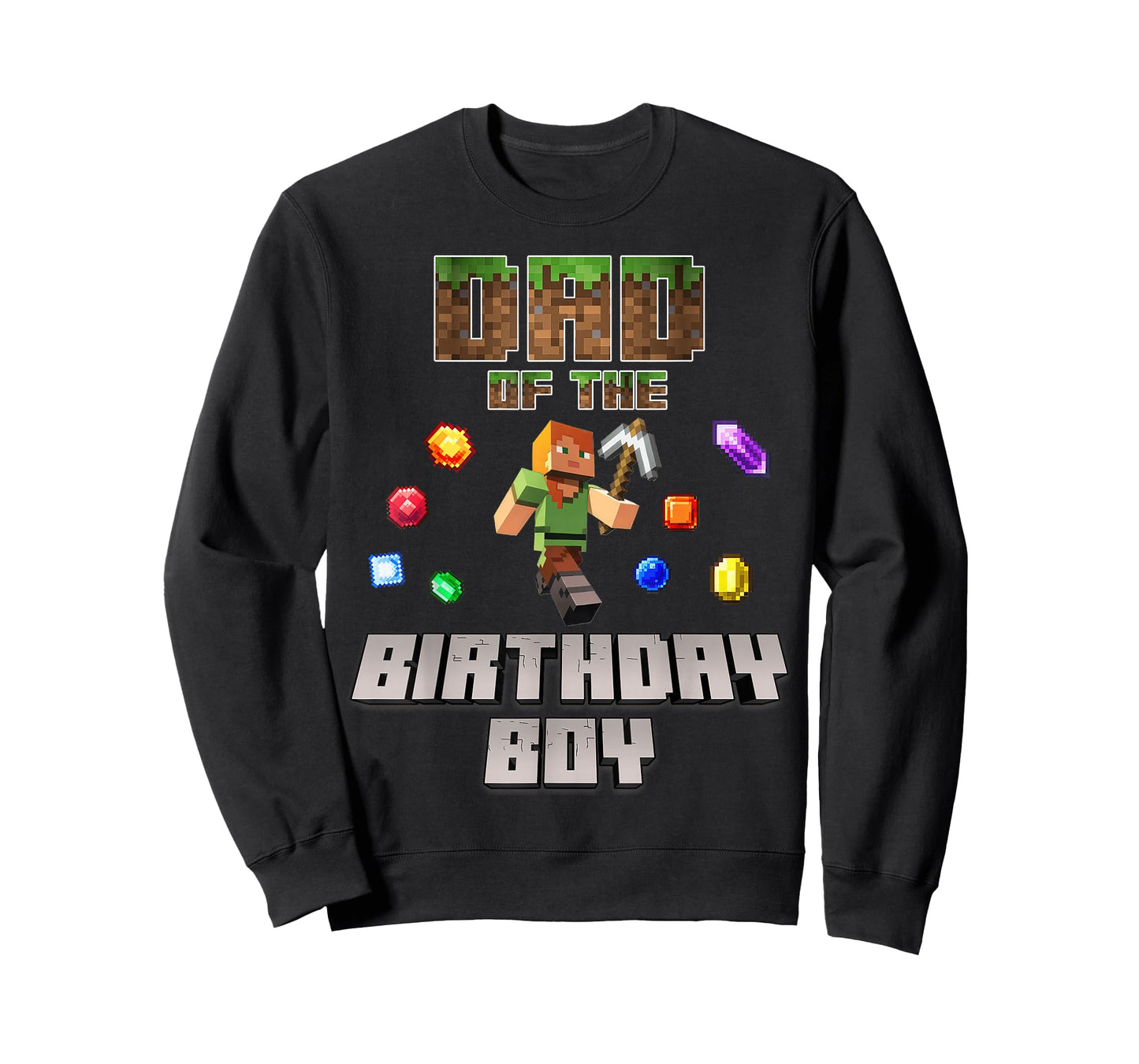 Dad Of The Birthday Boy Video Gamer Pixel Number T-Shirt