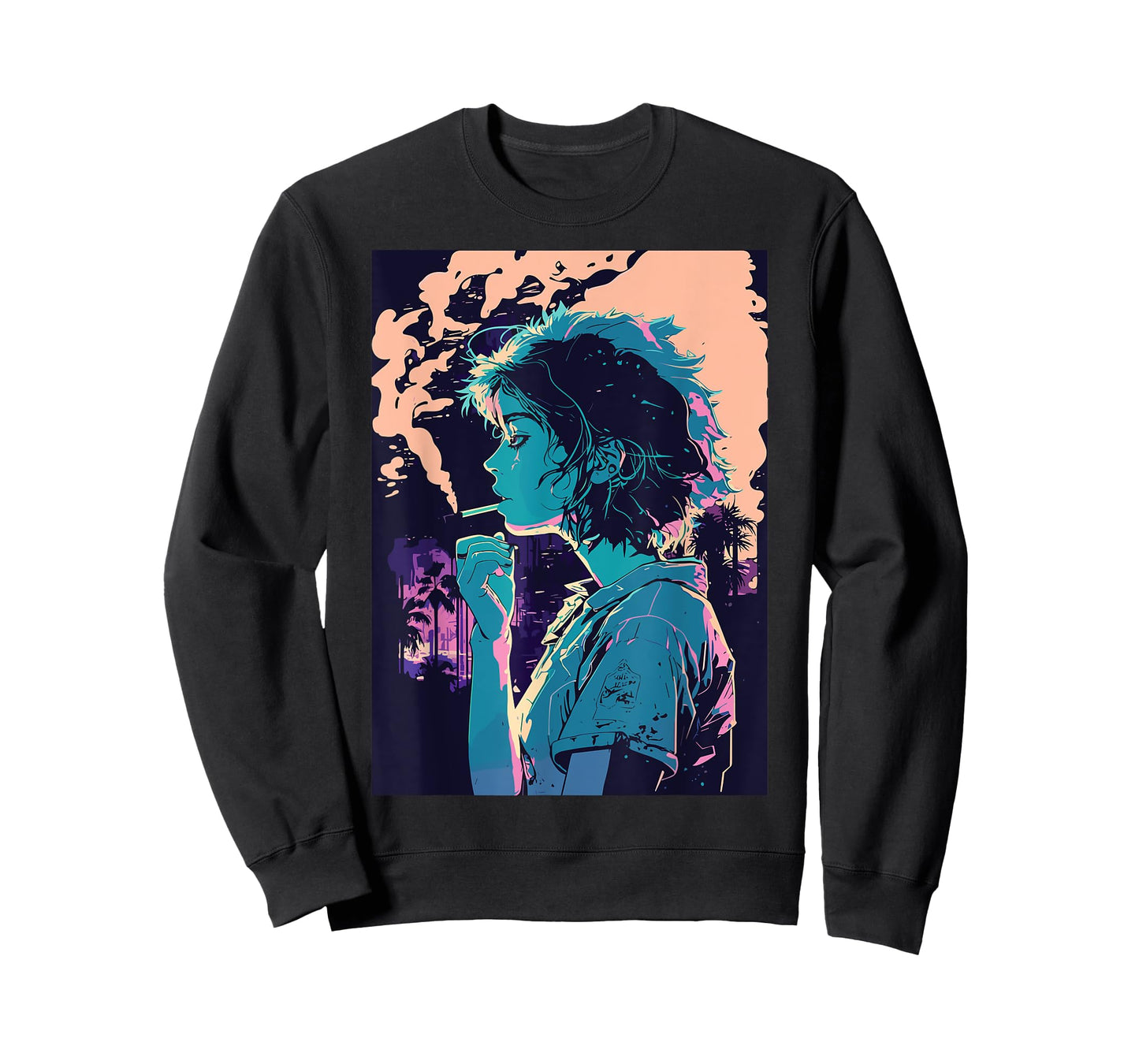 Japanese Vaporwave Sad Anime Girl Indie Aesthetic Otaku T-Shirt