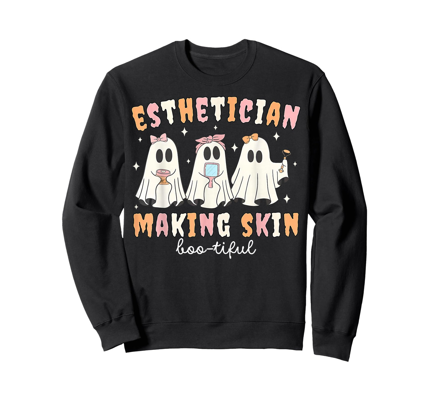 Esthetician Making Skin Boo-tiful Ghost Skincare Halloween T-Shirt