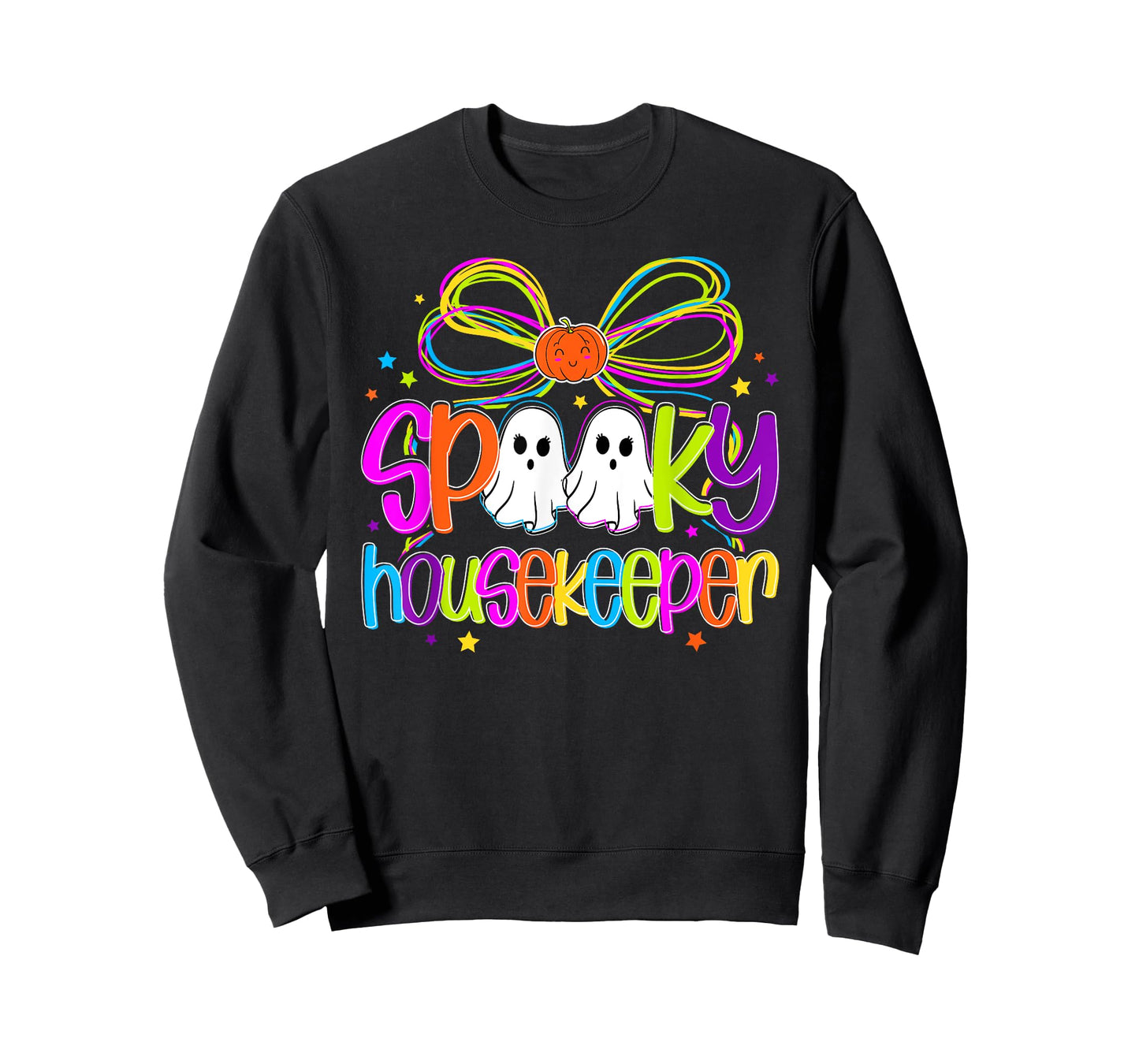 Spooky Housekeeper Halloween Housekeeping Coquette T-Shirt