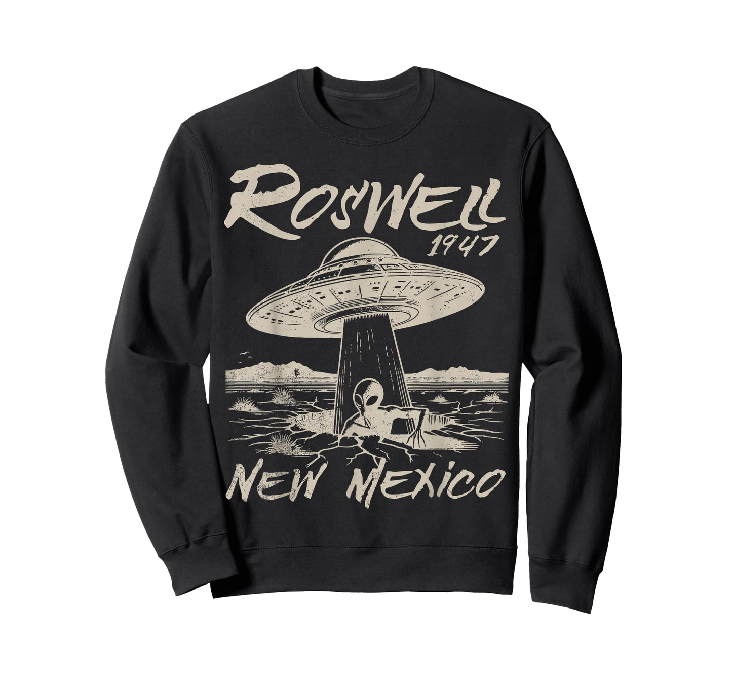 Roswell New Mexico 1947 Alien Abduction UFO Crash Vintage T-Shirt