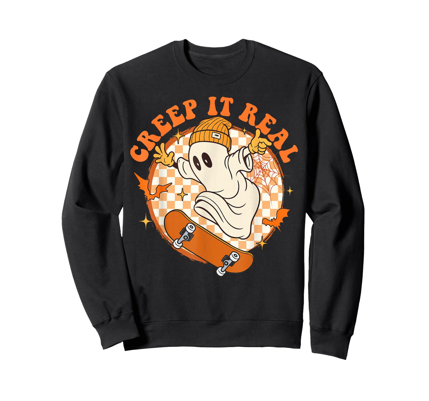 Creep It Real Ghost Boy Fall Season Vintage Retro Halloween T-Shirt