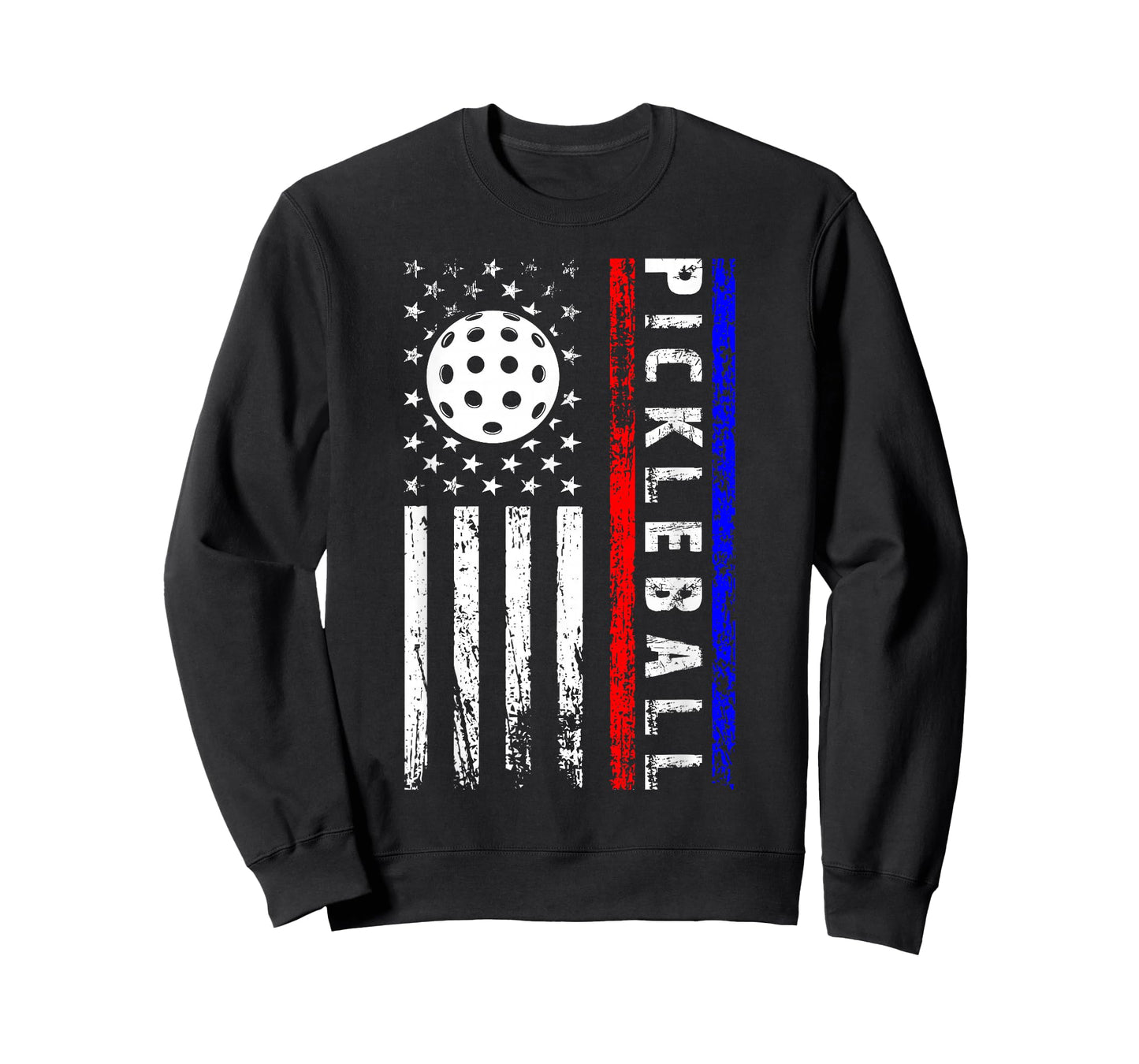 Pickleball Lovers 4th of July American Flag Pickle Ball USA T-Shirt