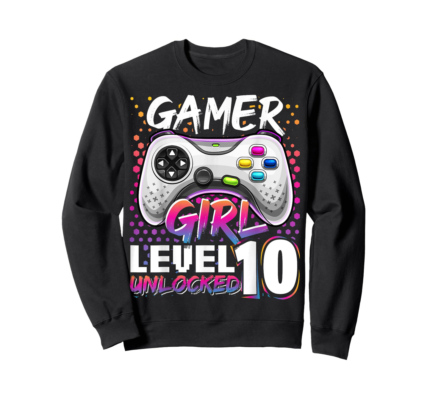 Gamer Girl Level 10 Unlocked Video Game Birthday Gift Girls T-Shirt