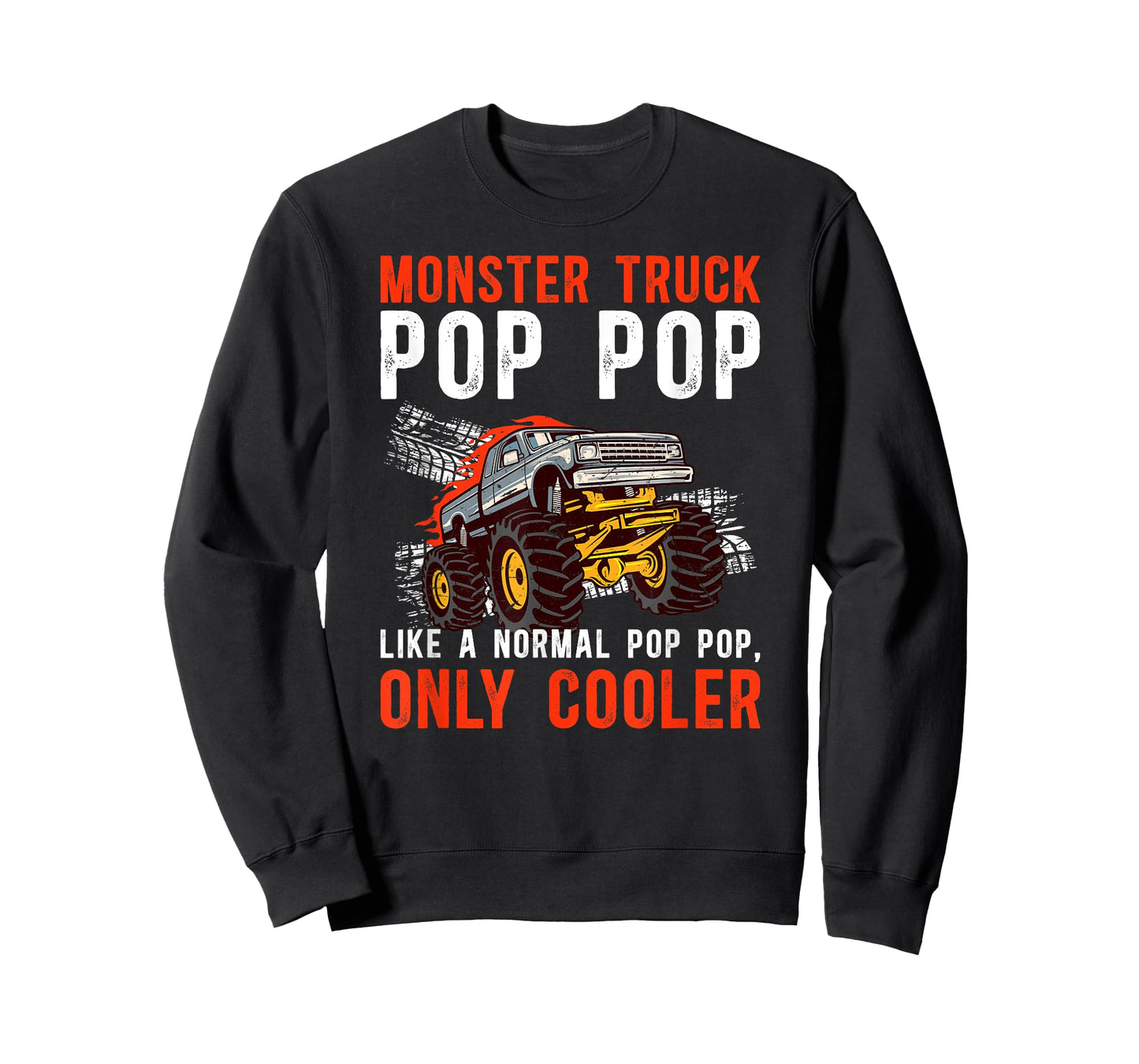 Monster Truck Pop Pop Cool Monster Truck Pop Pop Grandpa T-Shirt