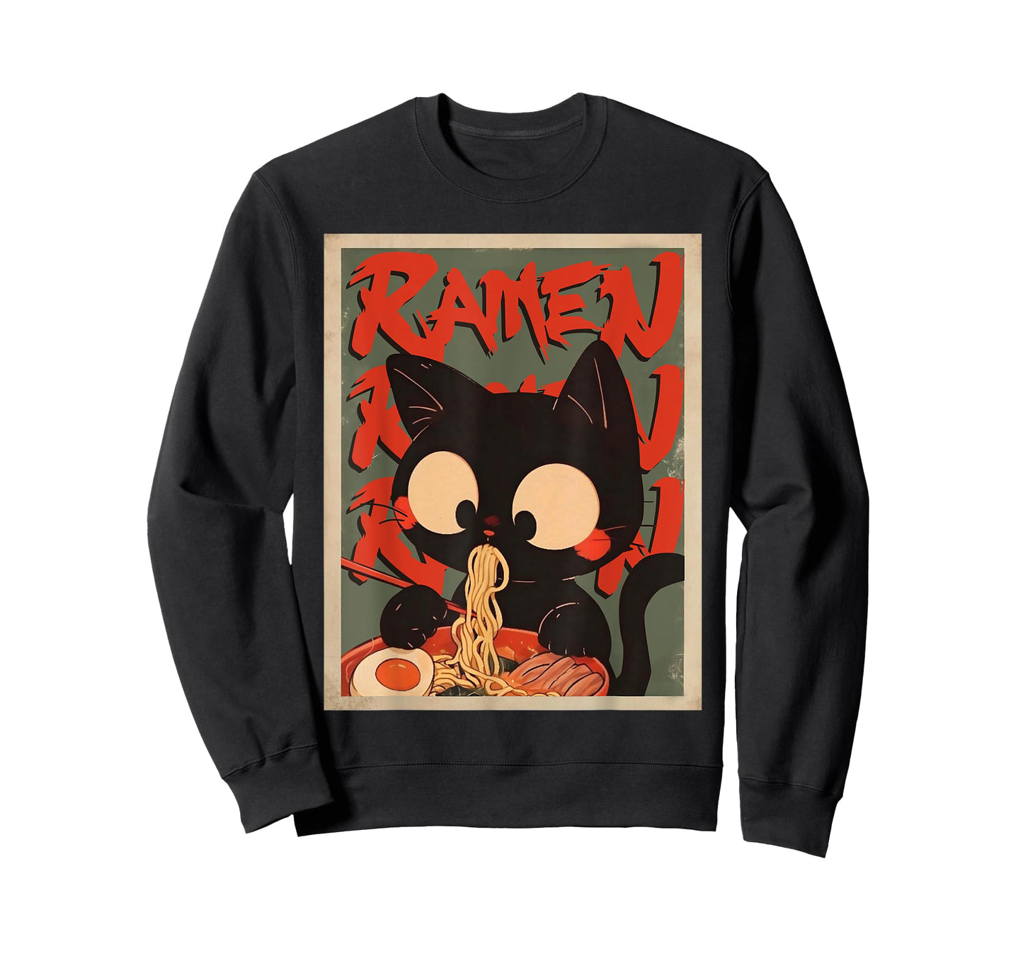 Kawaii Cat Ramen Japanese Cat Ramen Kawaii Anime Cat Ramen T-Shirt