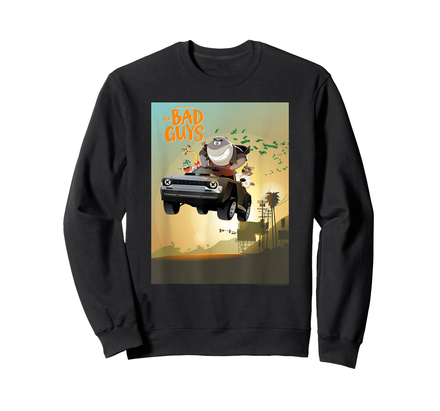 The Bad Guys Group Getaway Car Poster T-Shirt