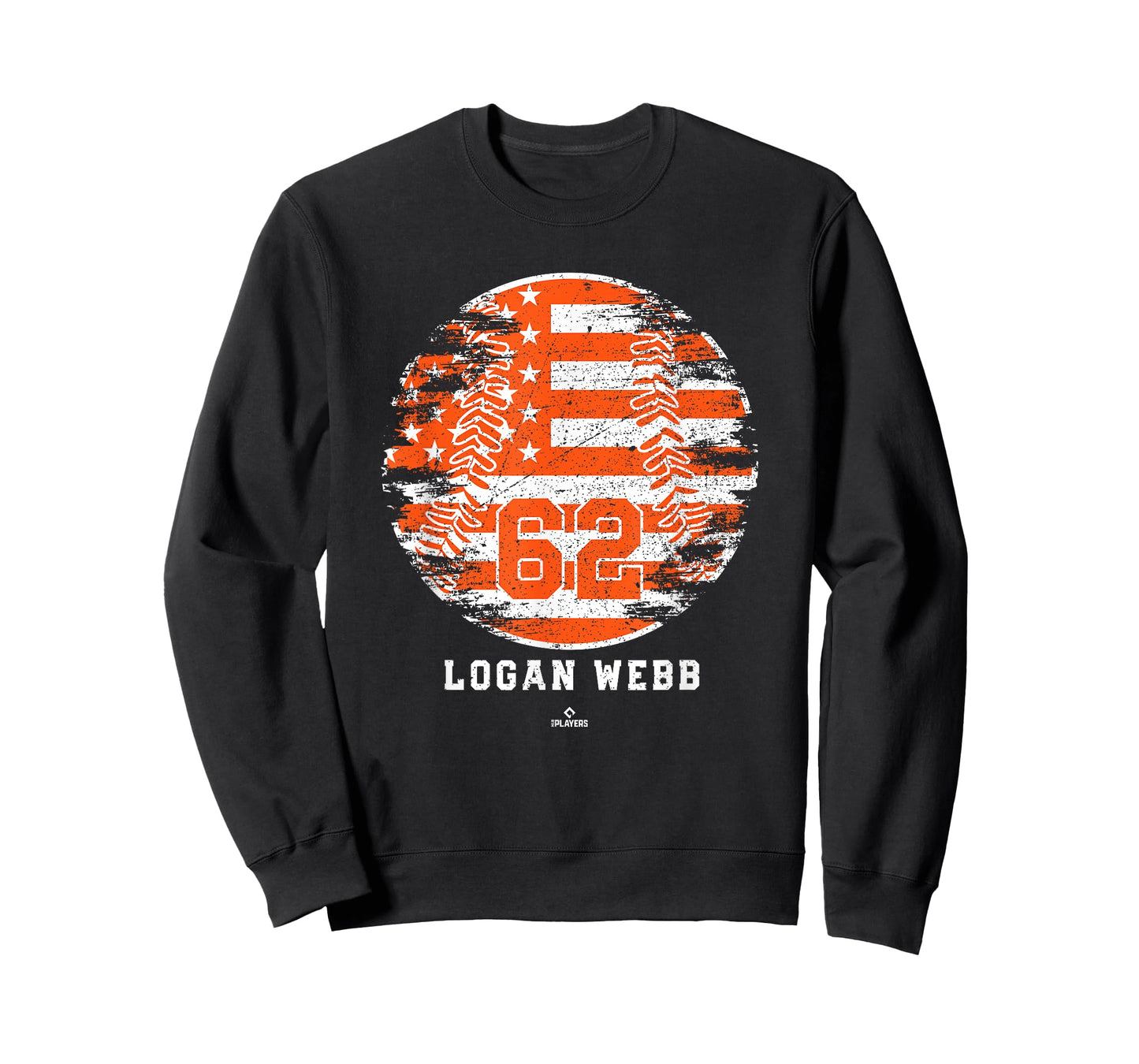 Vintage Baseball Flag Logan Webb San Francisco MLBPA T-Shirt