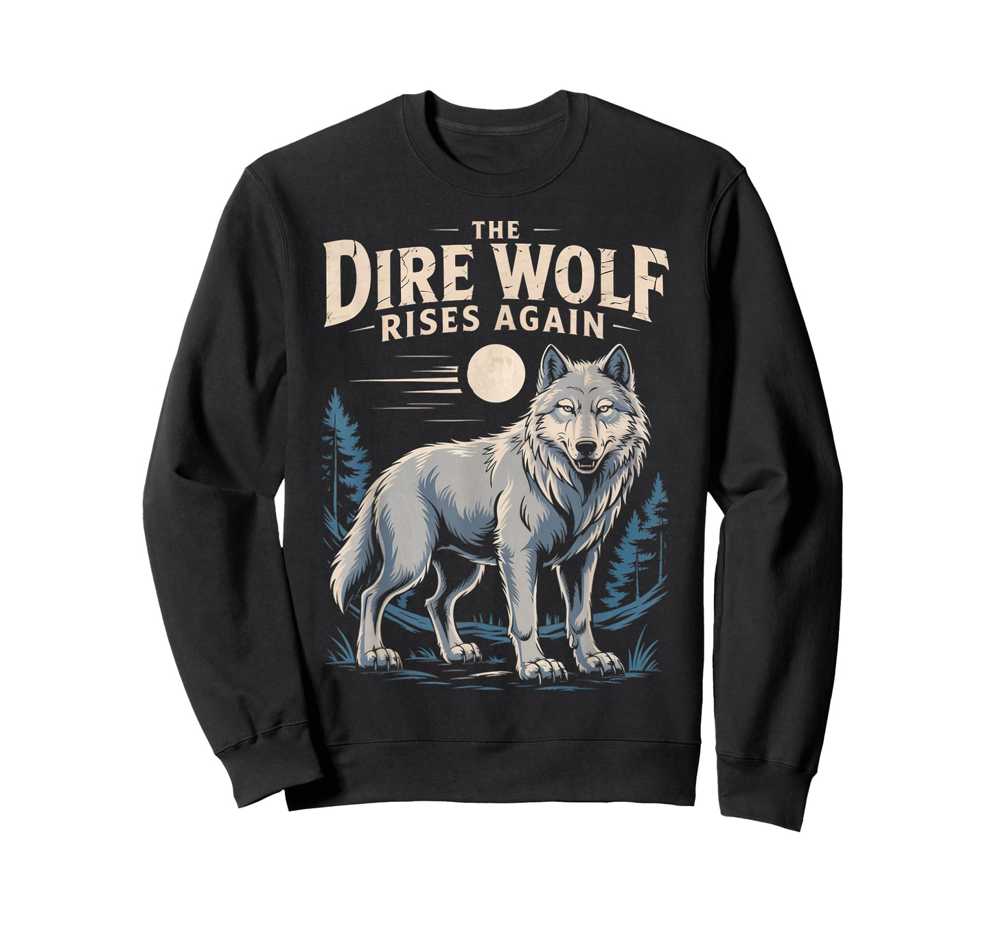 Dire Wolf Rises Again Dire Wolf White Wolf Animal Dire Wolf T-Shirt