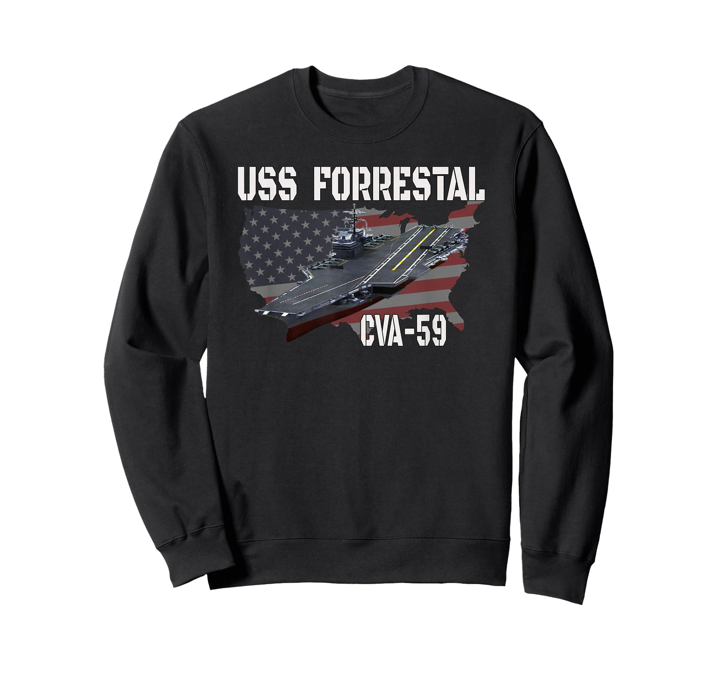 Veteran Aircraft Carrier Ideas for Father Son Boy USS Forrestal CVA-59 Aircraft Carrier Veterans Day T-Shirt