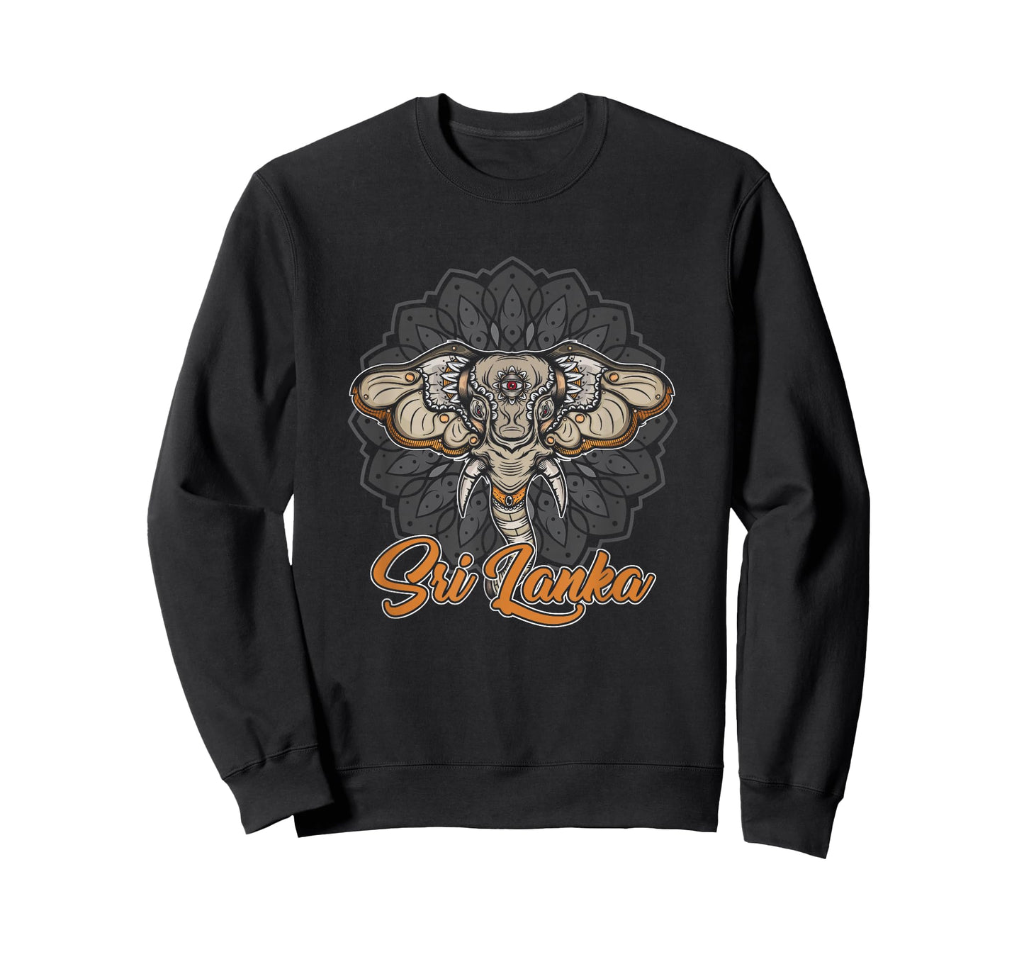 Sri Lankian Mandala Elephant Art Sri Lanka National T-Shirt