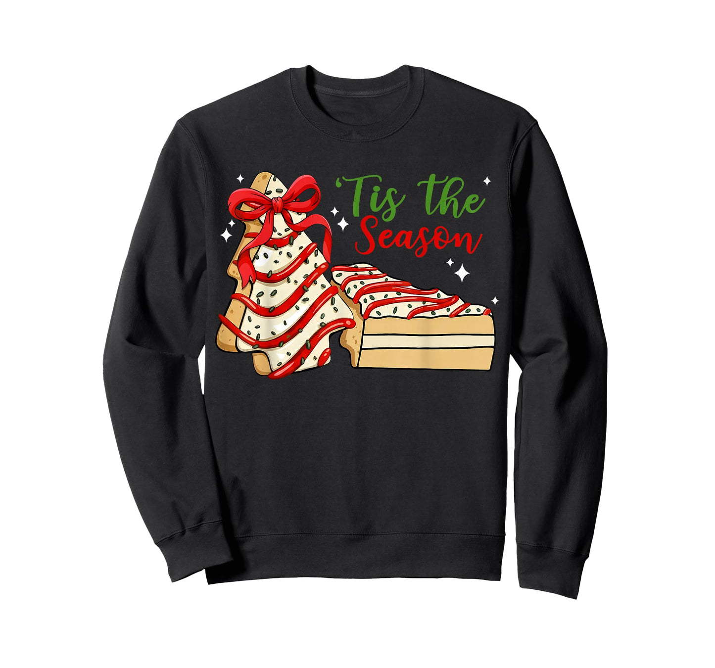 Retro Tis The Season Christmas Tree Cakes Coquette Cookie T-Shirt