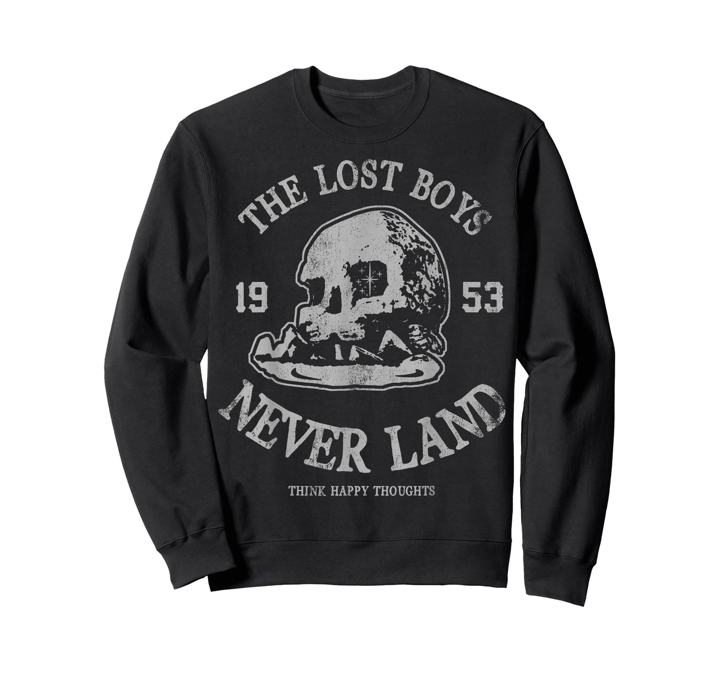 Disney Peter Pan The Lost Boys Think Happy Thoughts T-Shirt Small