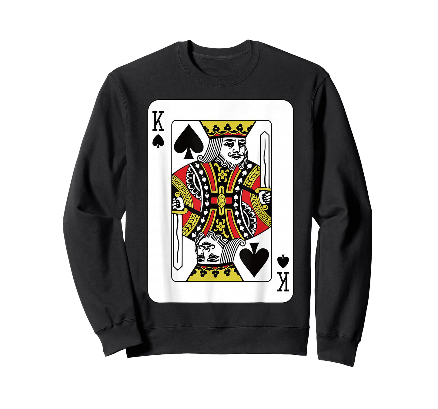 Spades King Playing Card Poker T-Shirt
